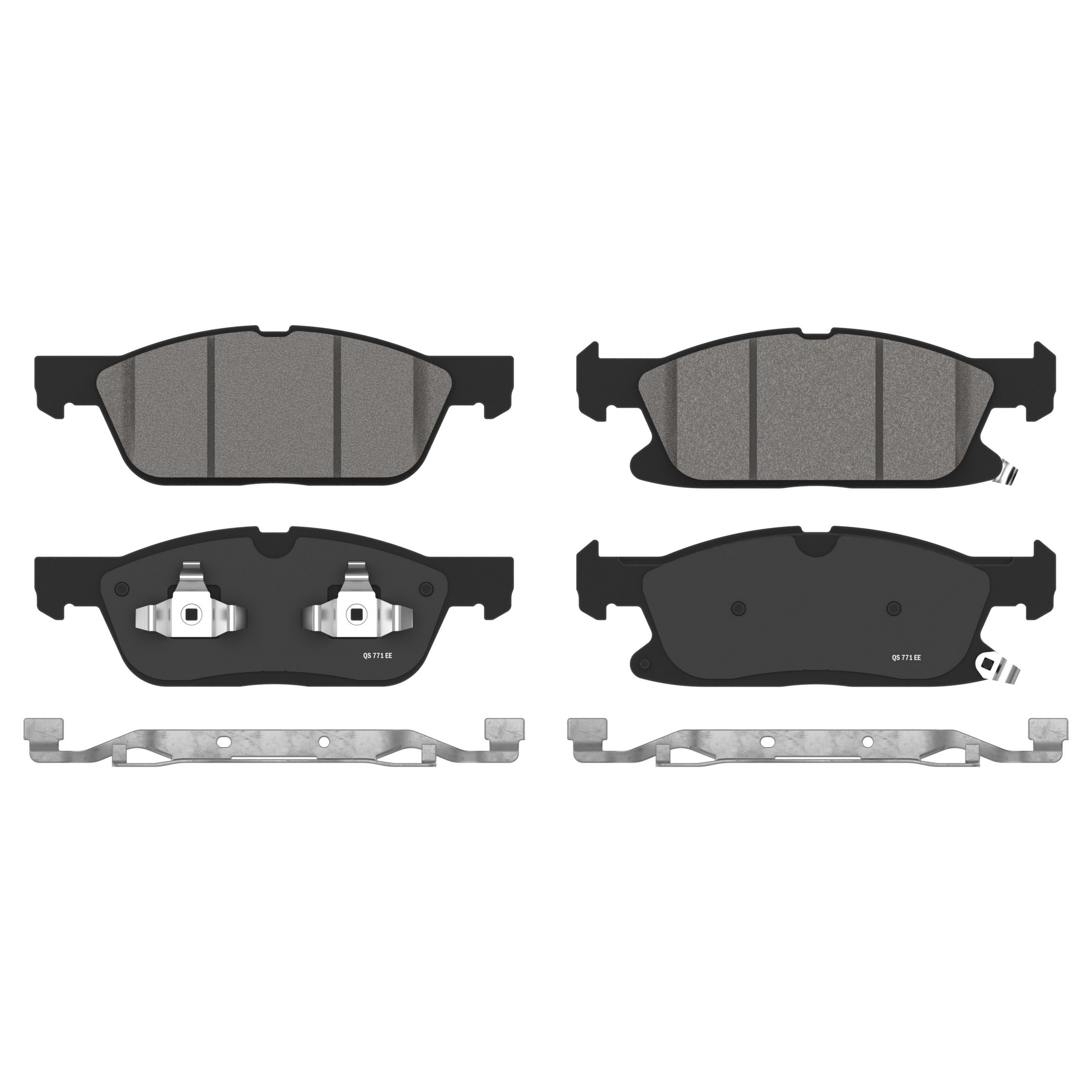 QuickStop Front Disc Brake Pad Set Semi-Metallic