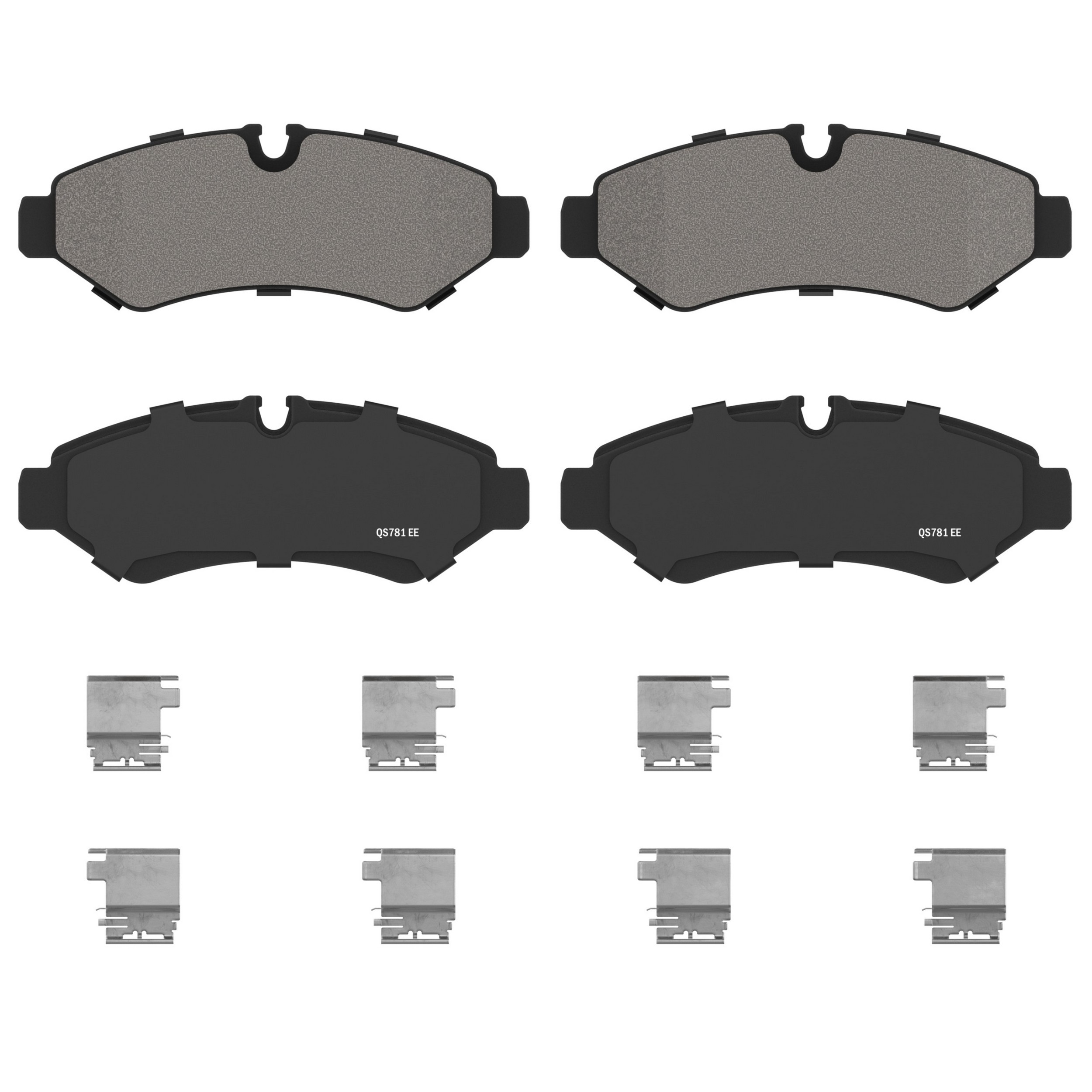 QuickStop Rear Disc Brake Pad Set Semi-Metallic