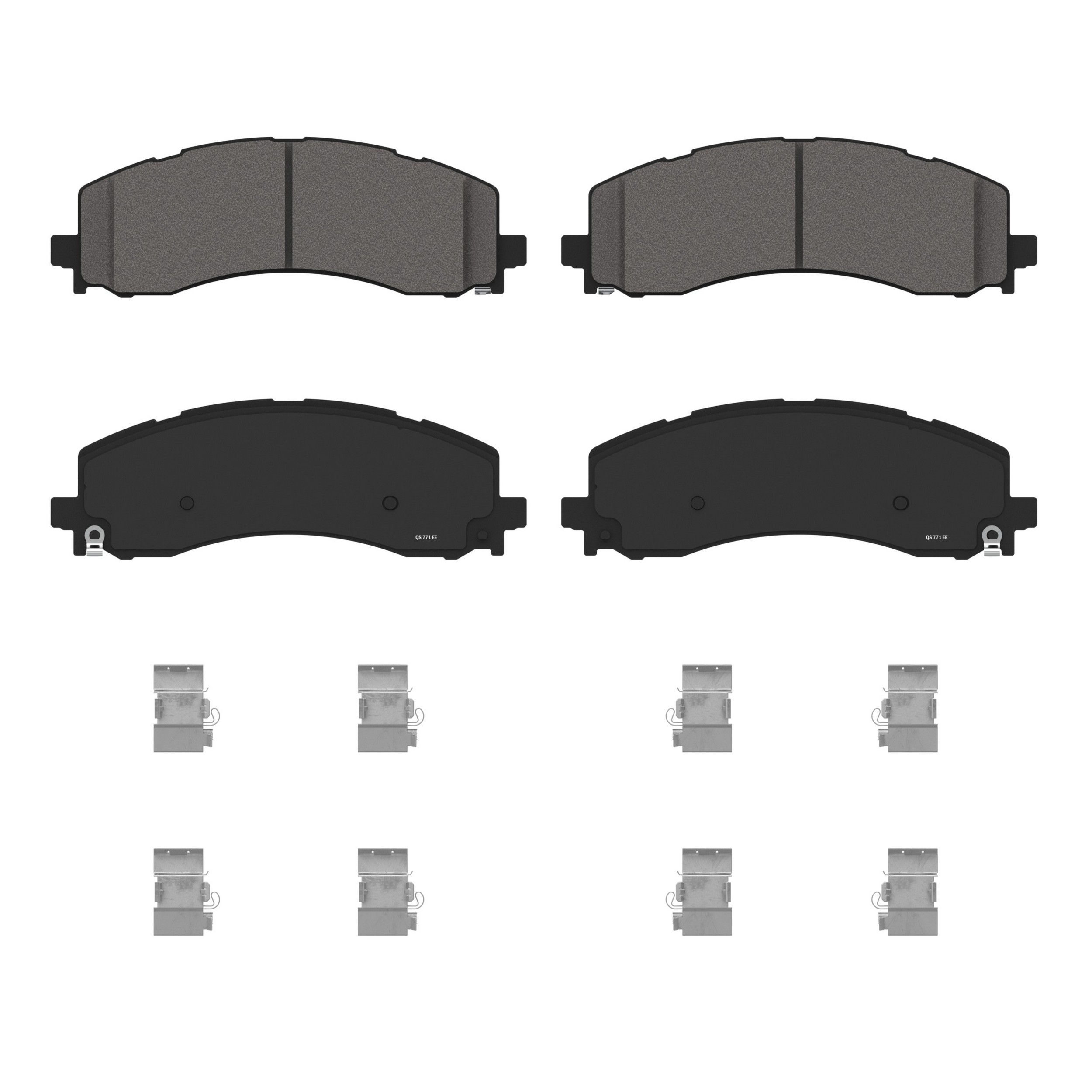 QuickStop Rear Disc Brake Pad Set Semi-Metallic