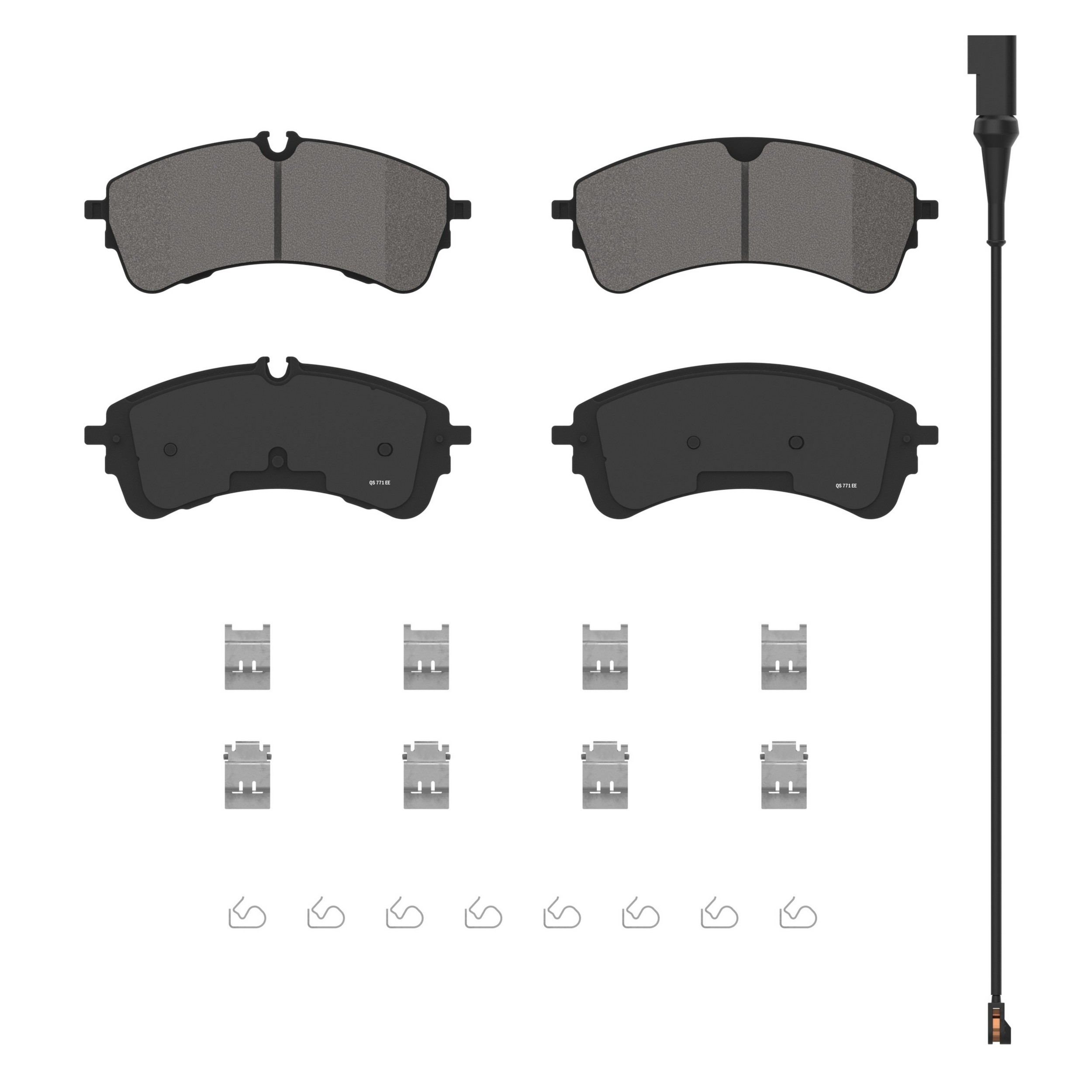 QuickStop Rear Disc Brake Pad Set Semi-Metallic