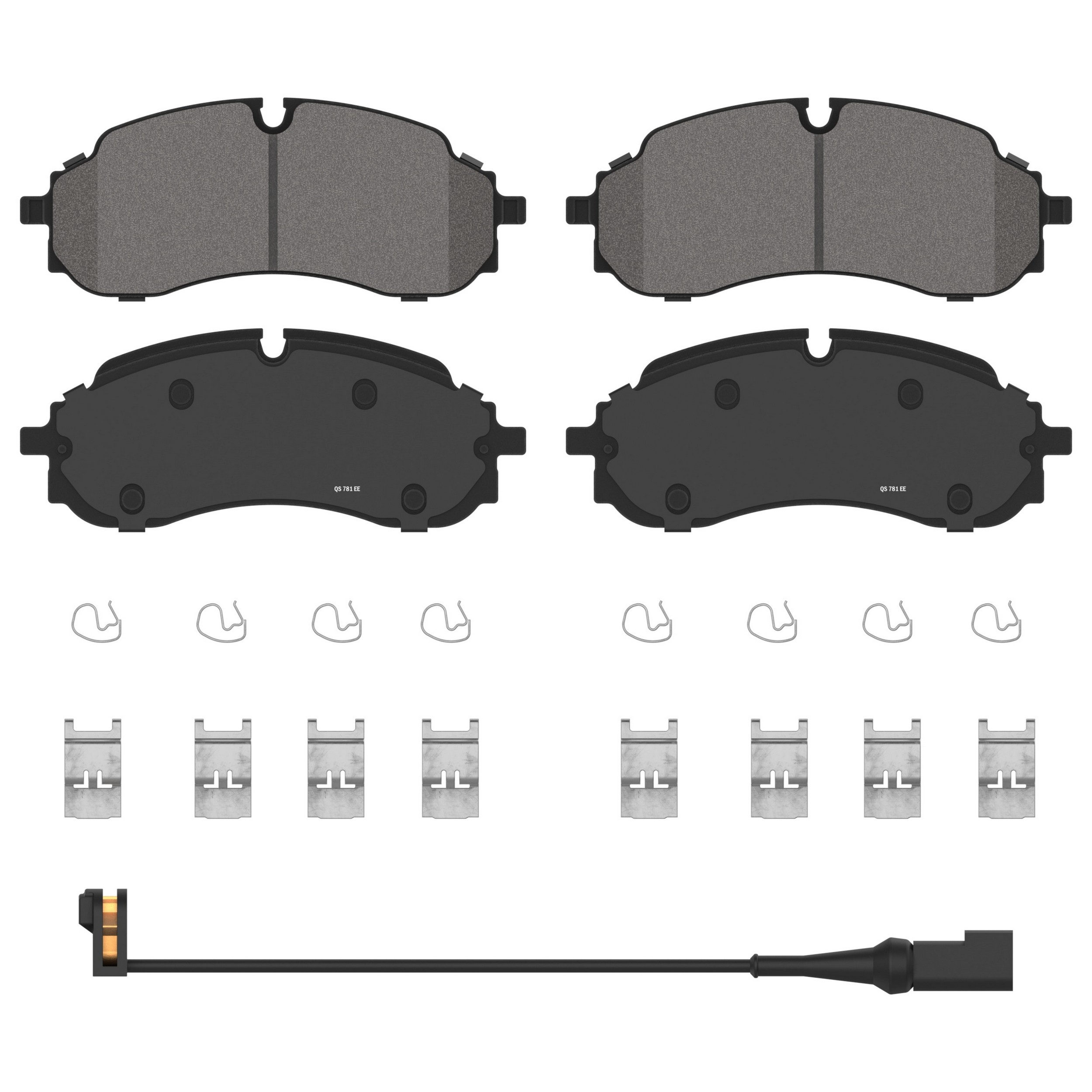 QuickStop Front Disc Brake Pad Set Semi-Metallic