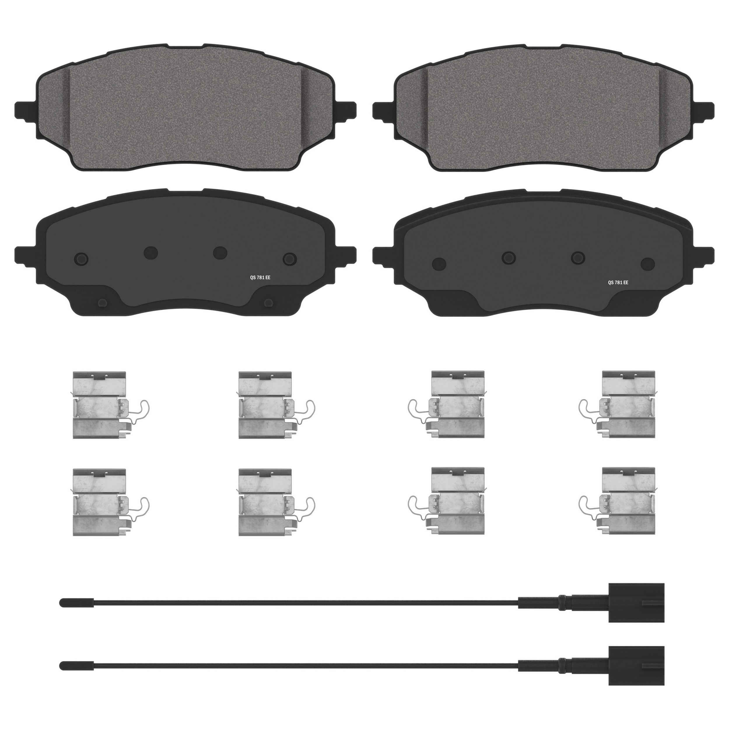 QuickStop Rear Disc Brake Pad Set Semi-Metallic