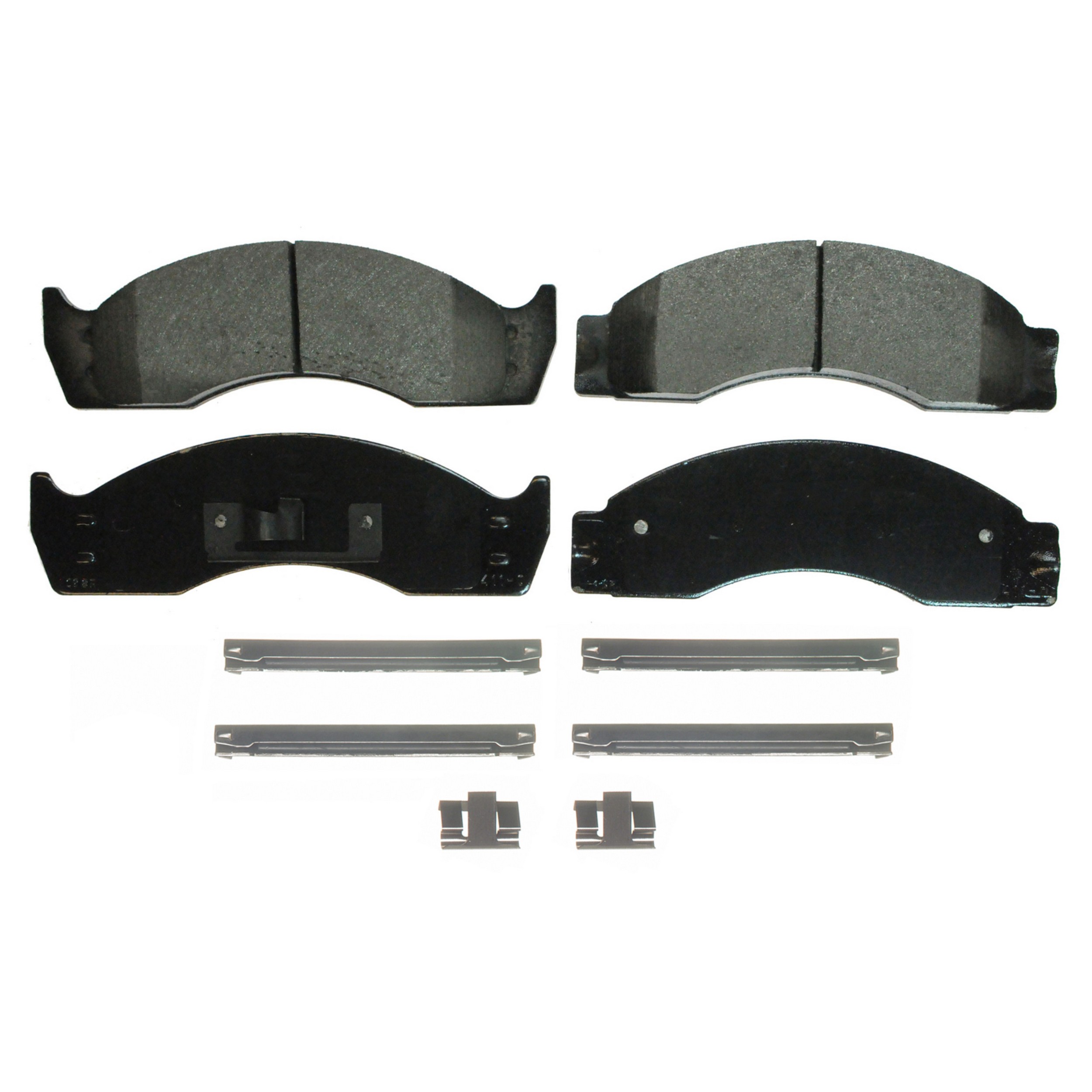 QuickStop Front; Rear Disc Brake Pad Set Semi-Metallic