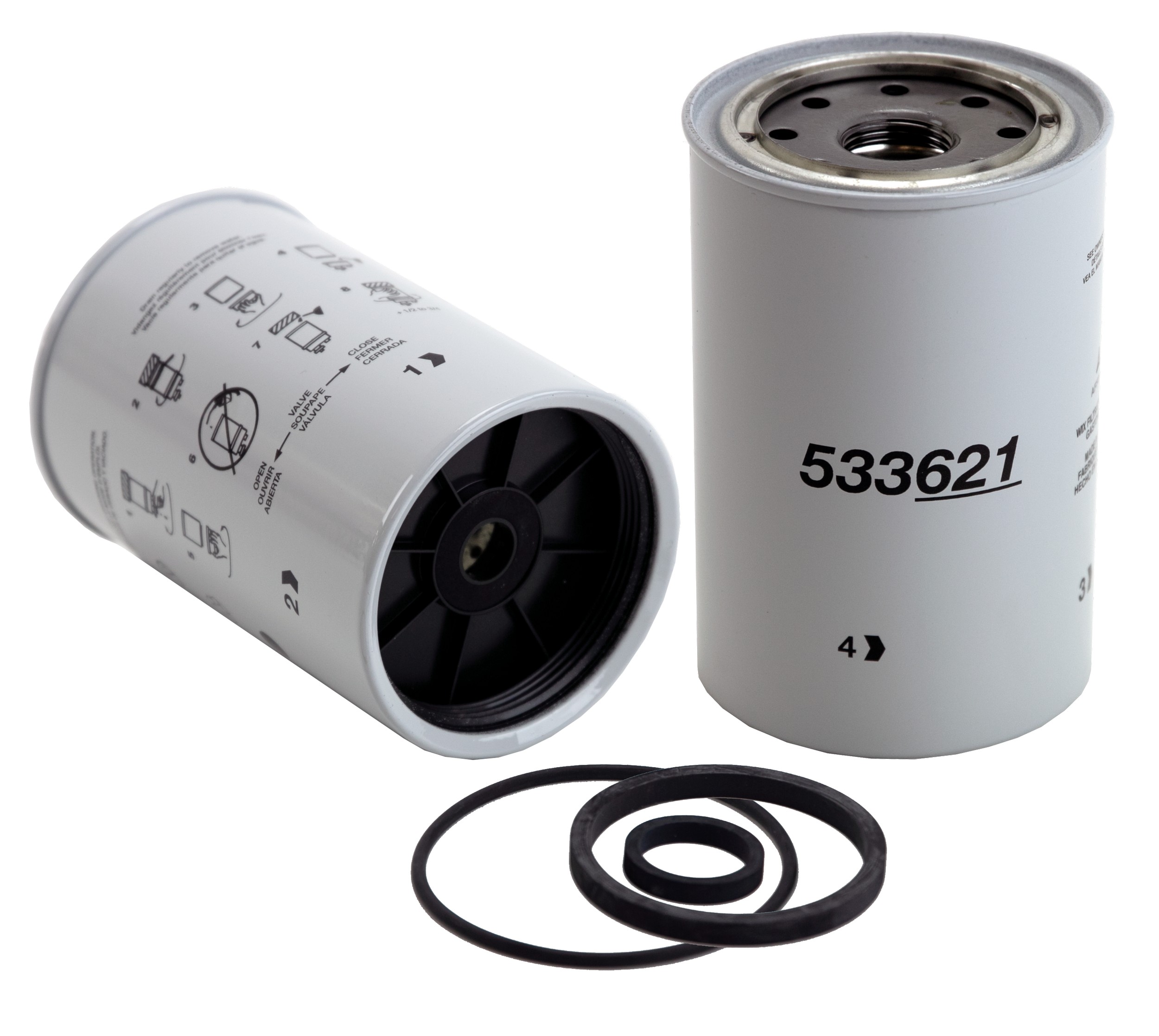 WIX Spin On Fuel Water Separator w/ Open End Bottom