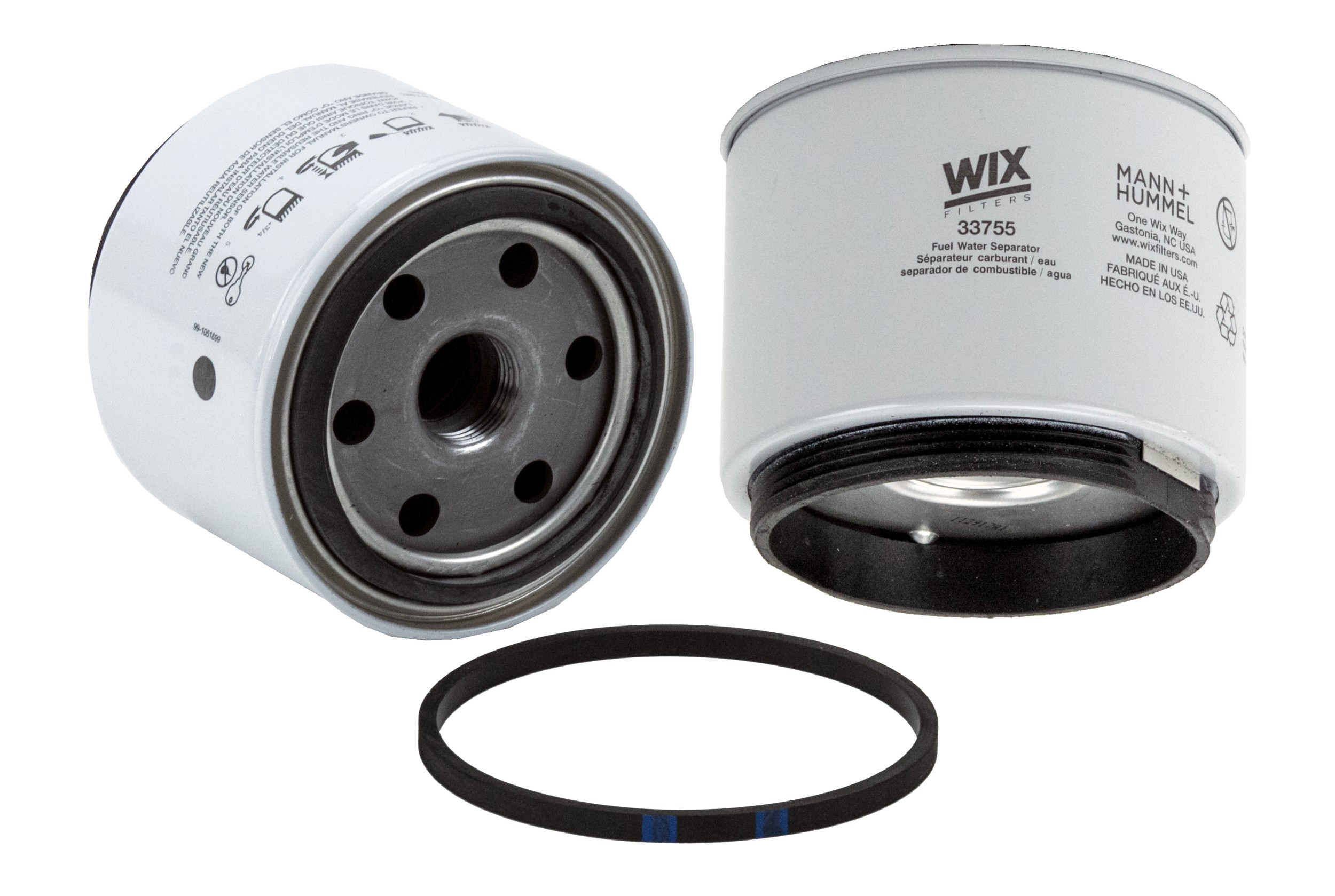 WIX Spin On Fuel Water Separator w/ Open End Bottom