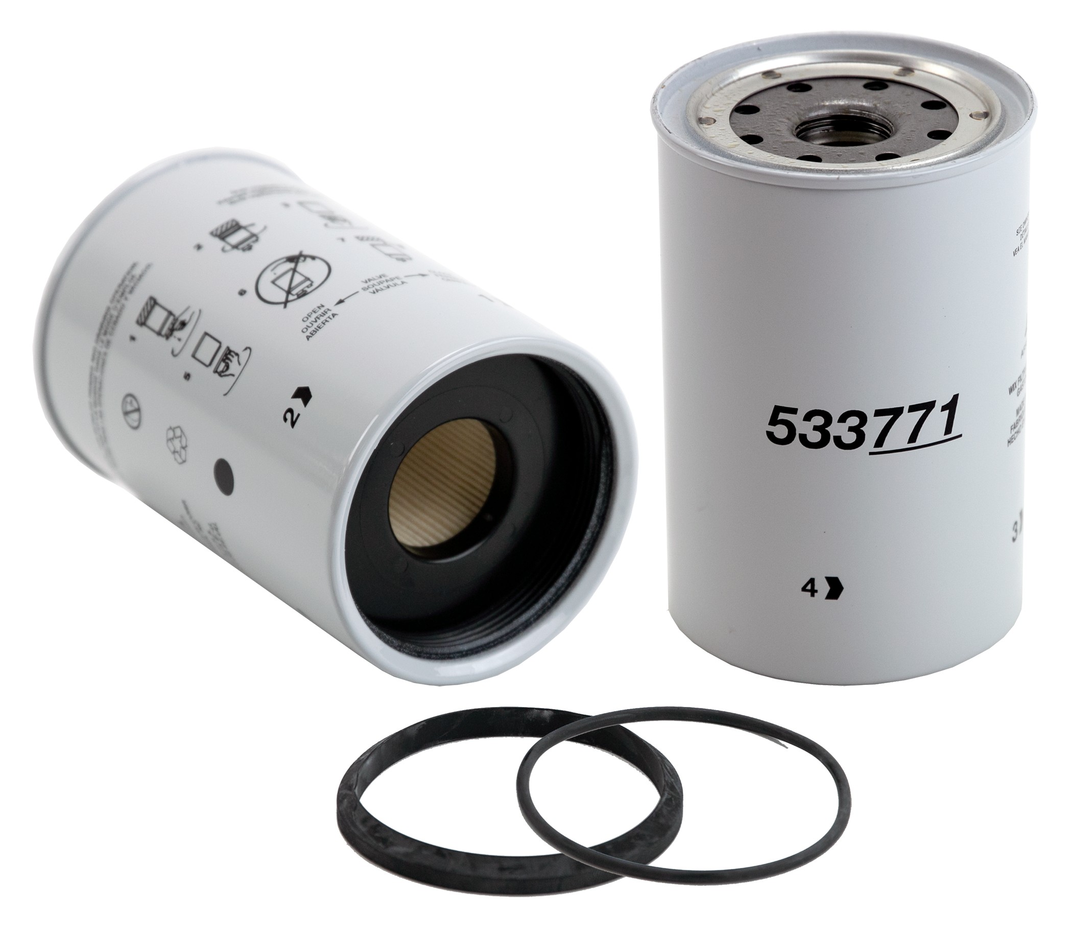 WIX Spin On Fuel Water Separator w/ Open End Bottom