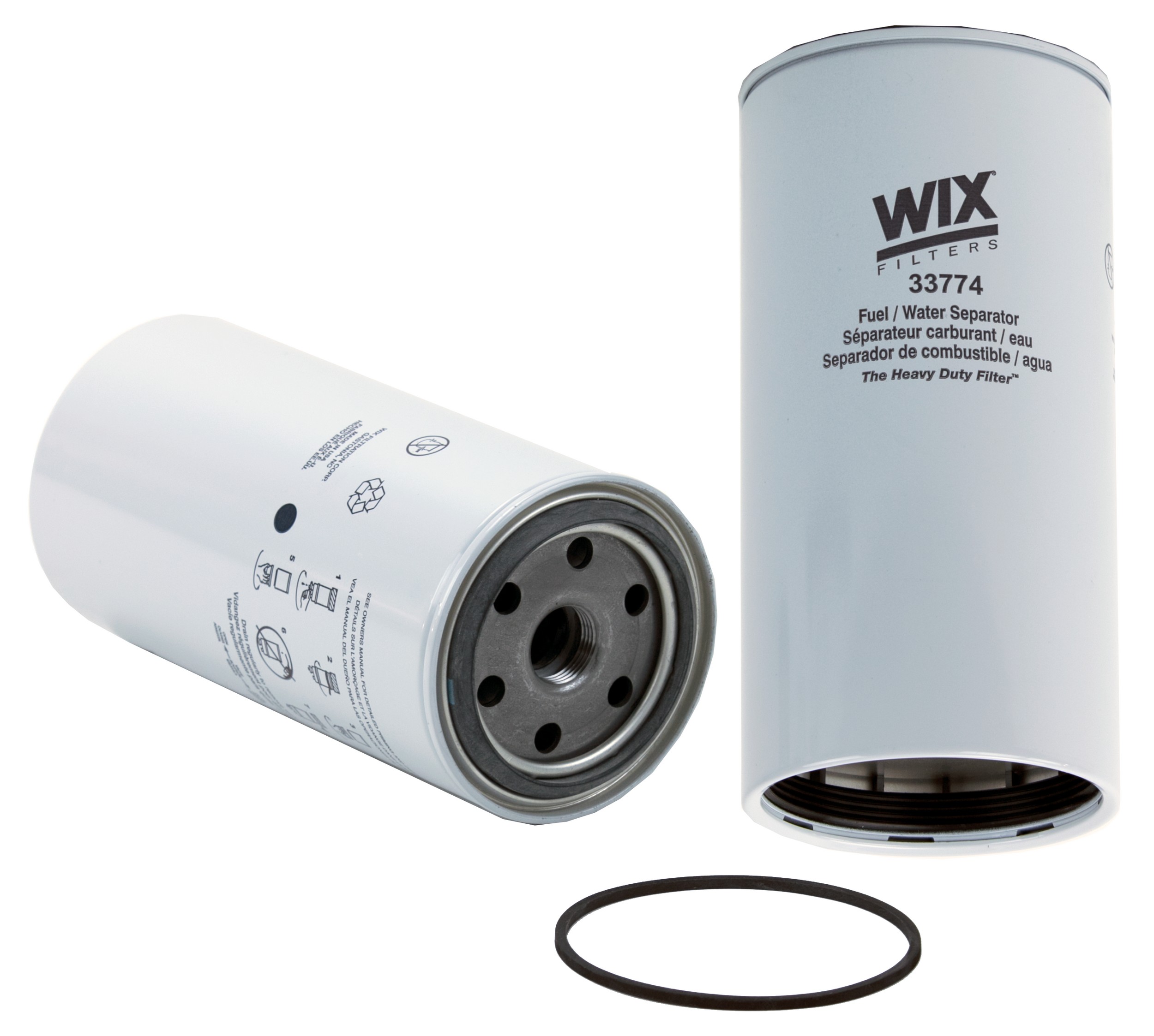 WIX Spin On Fuel Water Separator w/ Open End Bottom