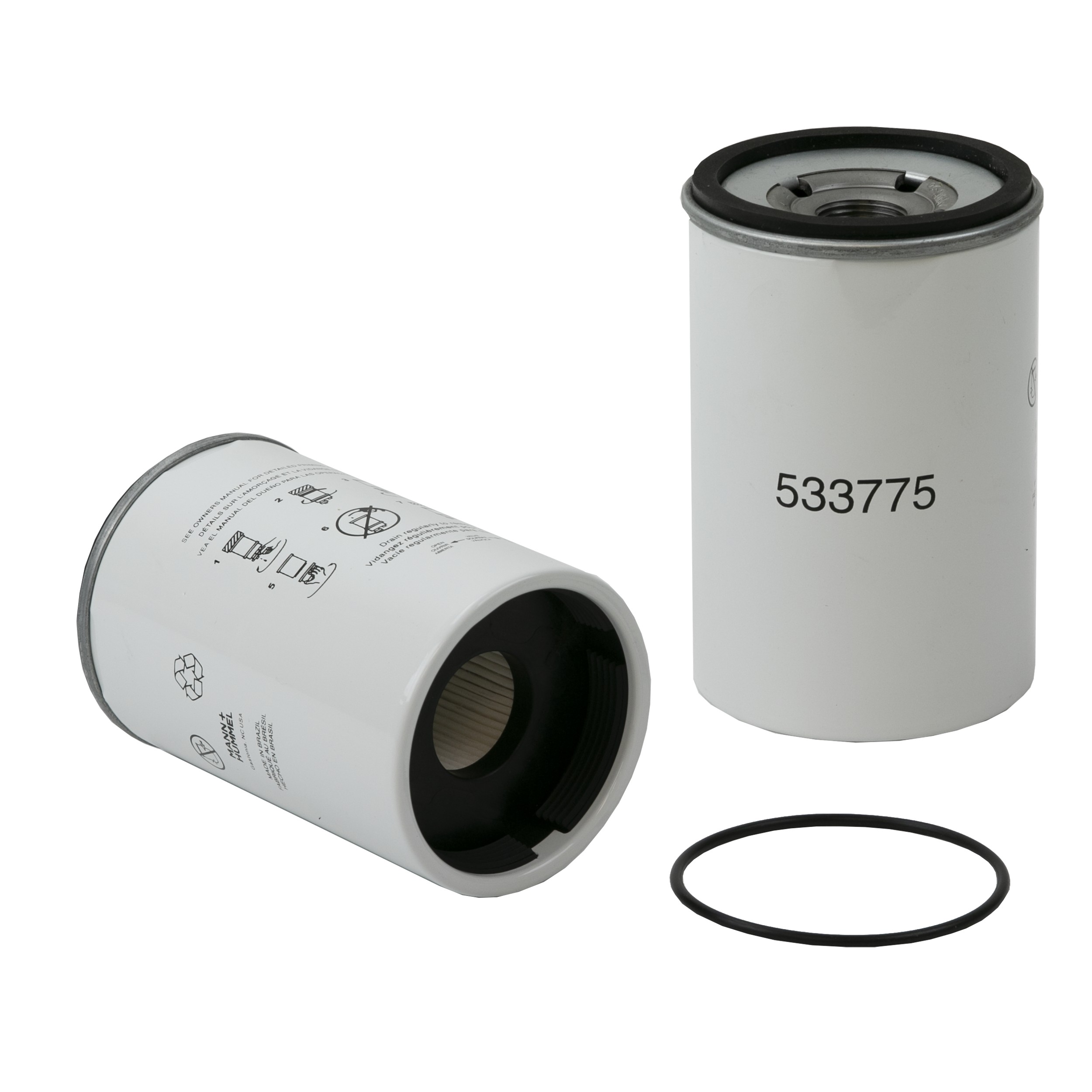WIX Spin On Fuel Water Separator w/ Open End Bottom