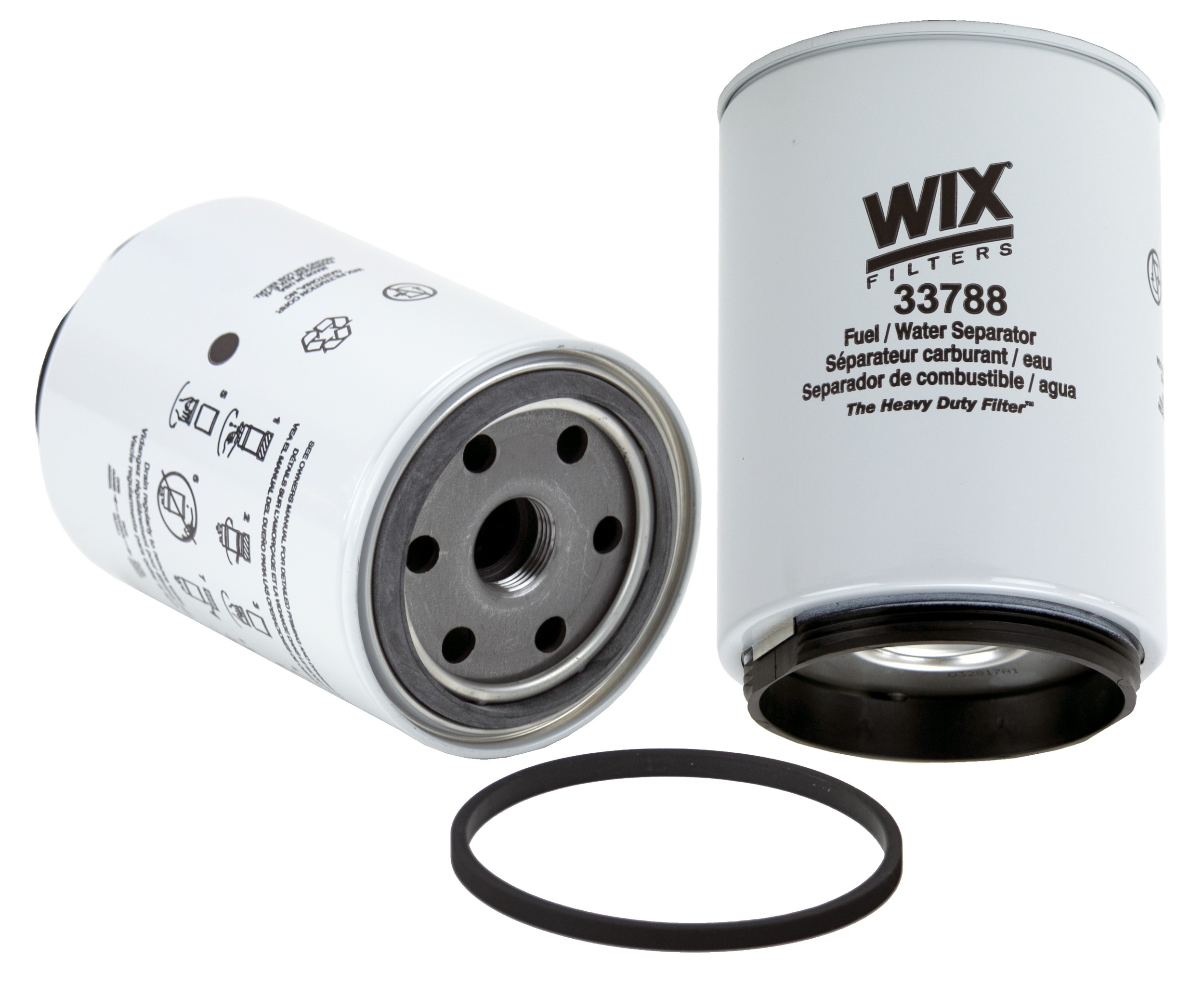 WIX Spin On Fuel Water Separator w/ Open End Bottom
