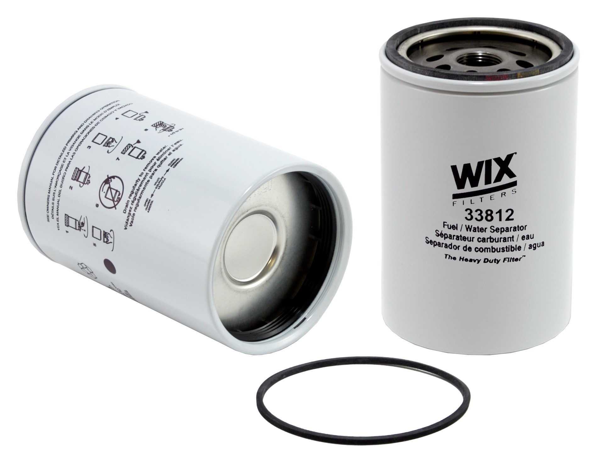 WIX Spin On Fuel Water Separator w/ Open End Bottom