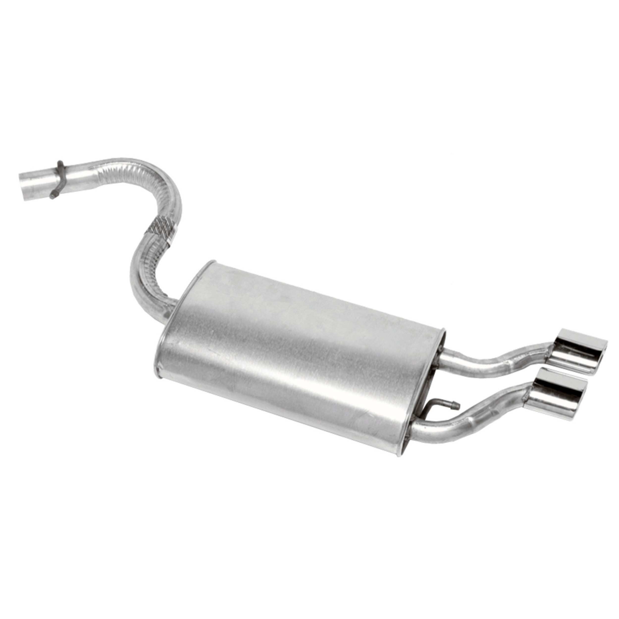 SoundFX Direct Fit Exhaust Muffler 2.25" Inlet (ID) 3.75" Outlet (OD)