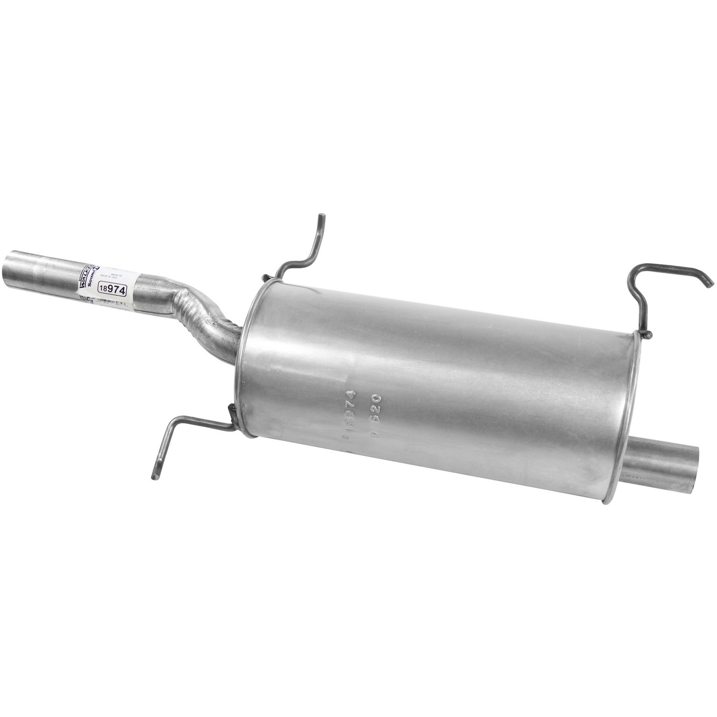 SoundFX Direct Fit Exhaust Muffler 1.875" Inlet (ID) 1.875" Outlet (OD)