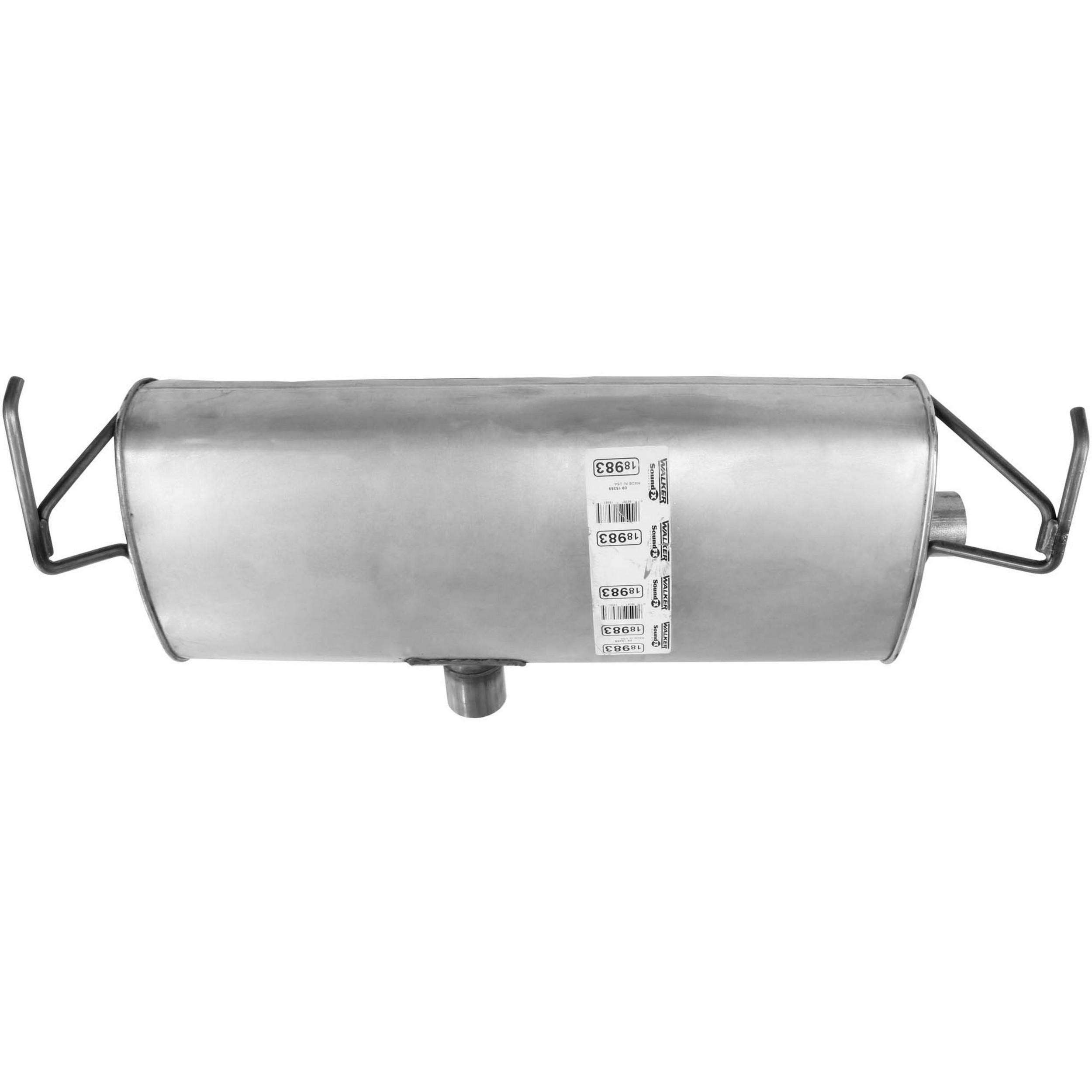 SoundFX Direct Fit Exhaust Muffler 2.25" Inlet (ID) 2.25" Outlet (ID)