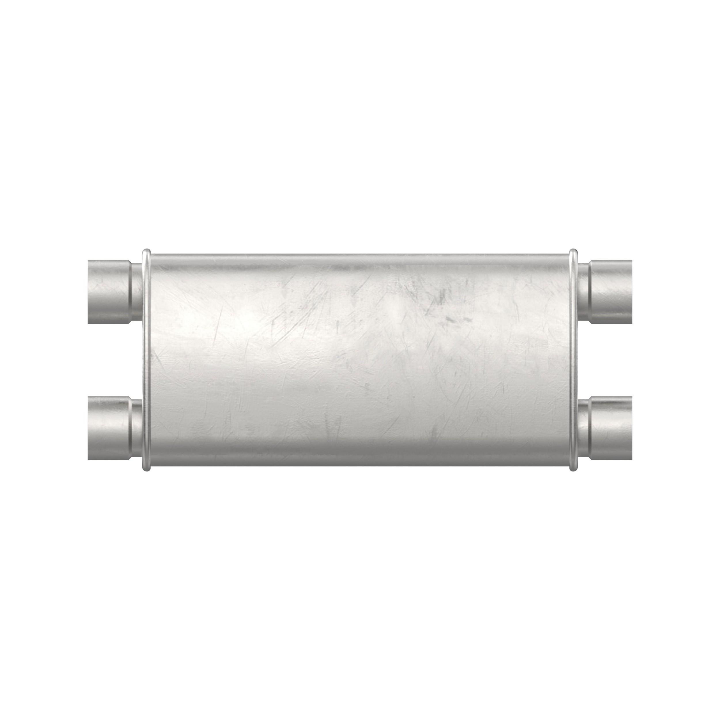 Quiet-Flow SS Direct Fit Exhaust Muffler 2.25" Inlet (ID) 2.25"Outlet (ID)