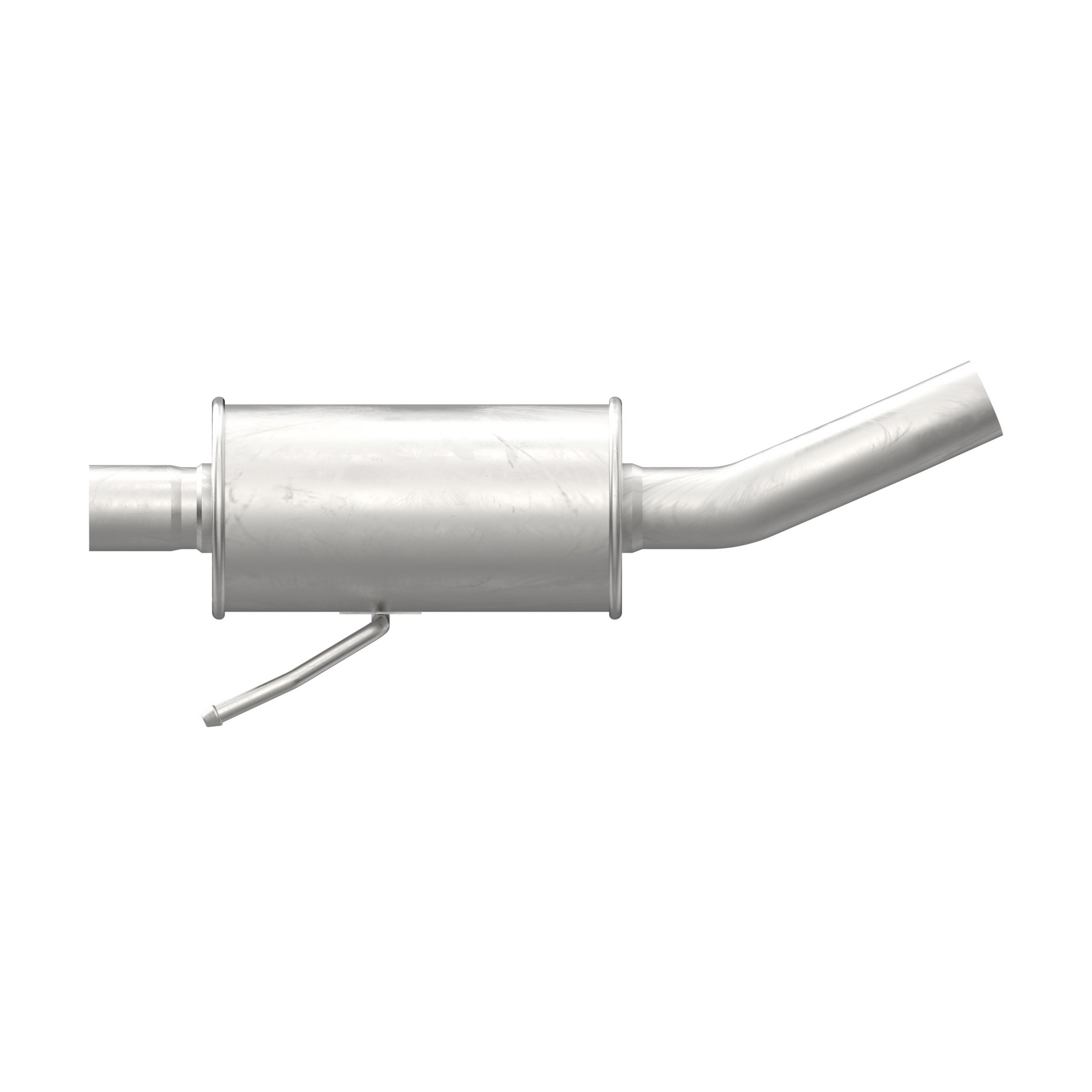Exhaust Resonator and Pipe Assembly 2" Inlet (ID) 2" Outlet (OD)