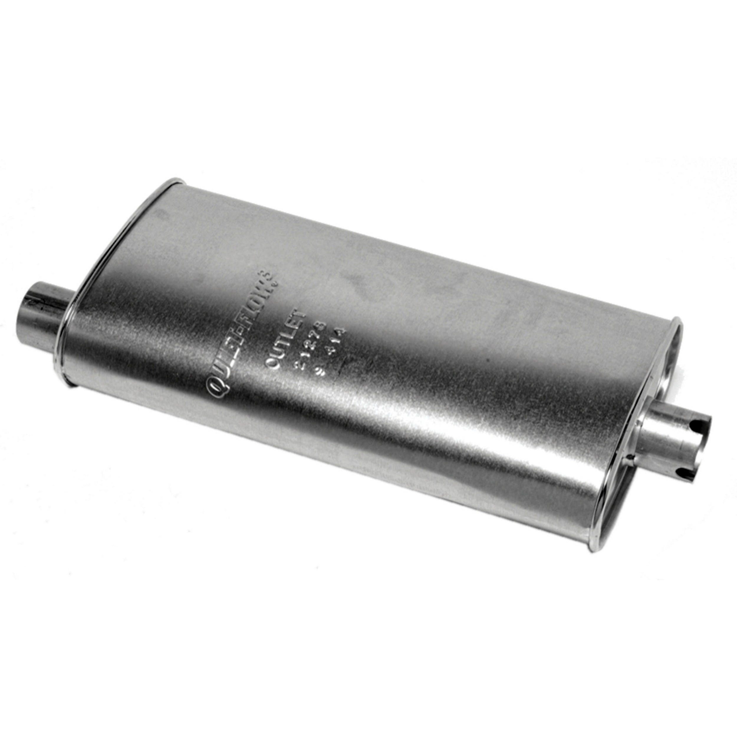 Quiet-Flow SS Direct Fit Exhaust Muffler 2.25" Inlet (ID) 2.25" Outlet (ID)