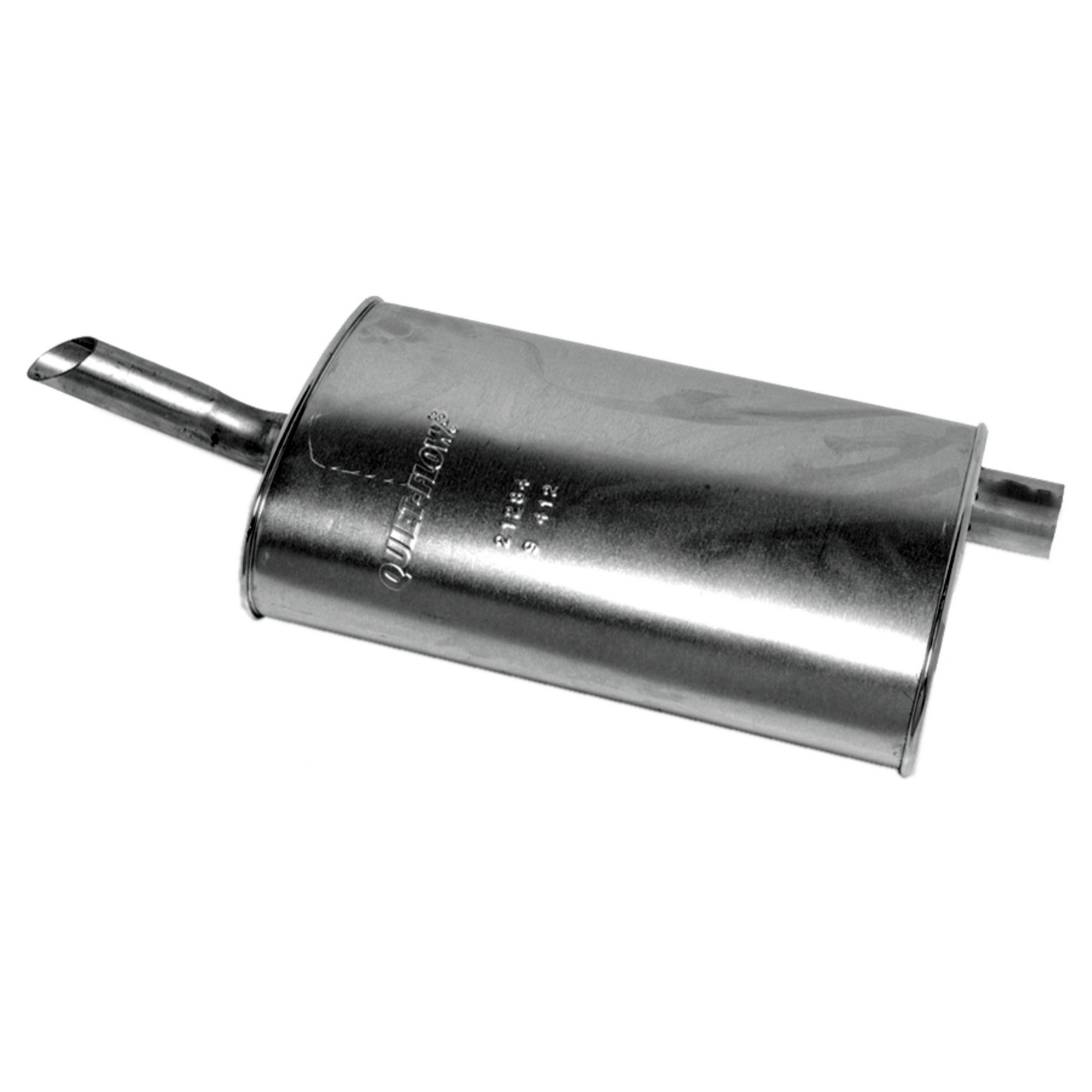 Quiet-Flow SS Direct Fit Exhaust Muffler 2" Inlet (ID) 1.75" Outlet (OD)