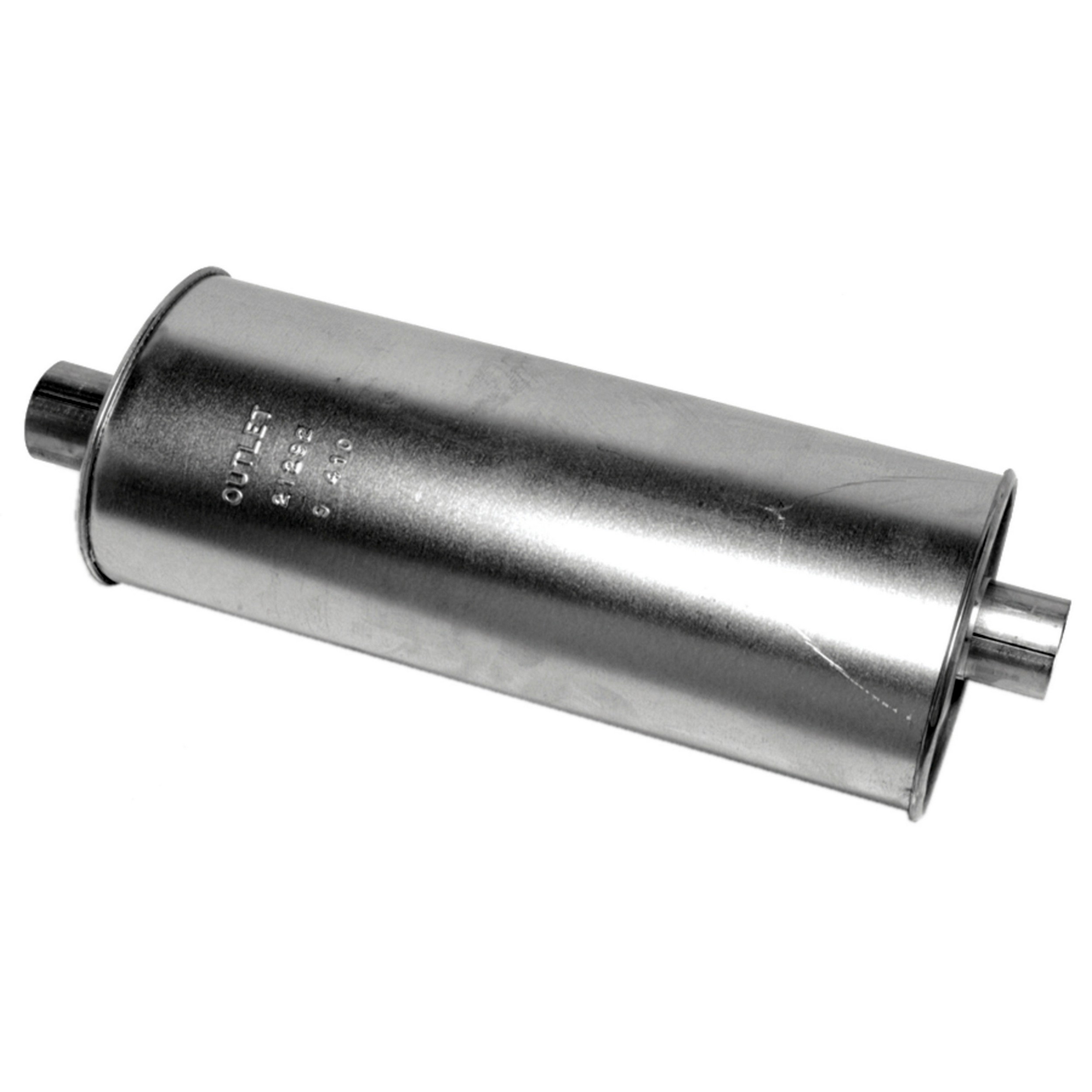 Quiet-Flow SS Direct Fit Exhaust Muffler 2.5" Inlet (ID) 2.5" Outlet (ID)