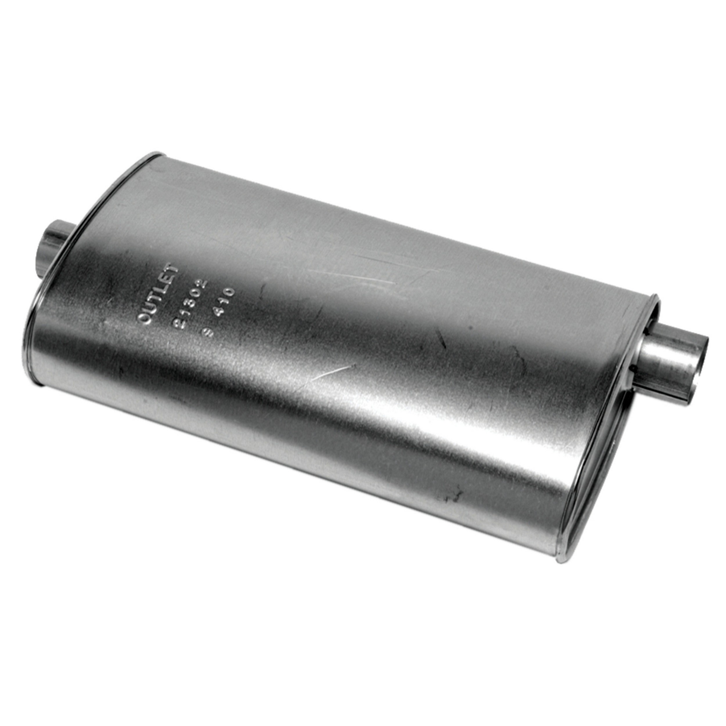 Quiet-Flow SS Direct Fit Exhaust Muffler 2.5" Inlet (ID) 2.25" Outlet (ID)