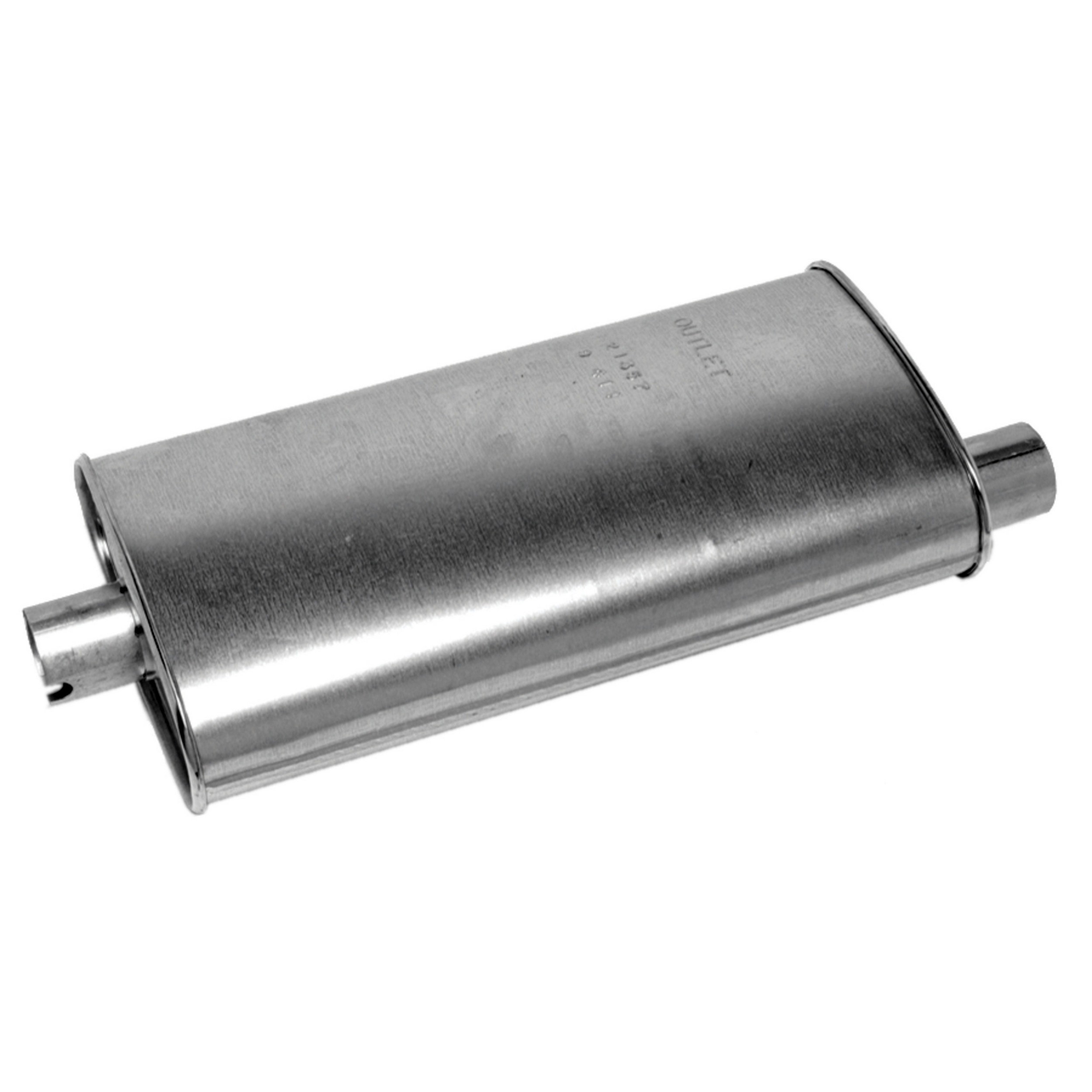 Quiet-Flow SS Direct Fit Exhaust Muffler 2.25" Inlet (ID) 2.25" Outlet (ID)