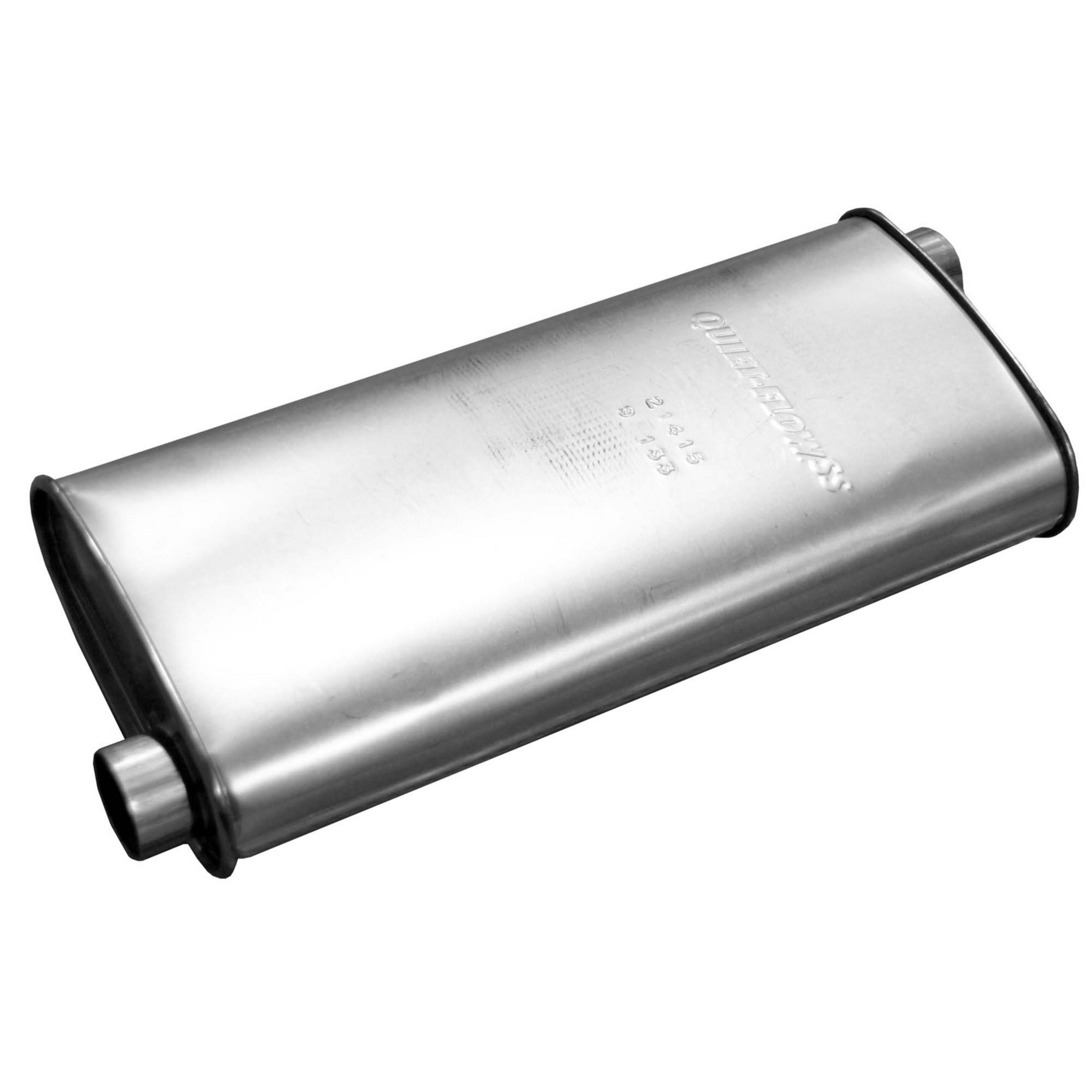 Quiet-Flow SS Direct Fit Exhaust Muffler 2.25" Inlet (ID) 2.25" Outlet (ID)