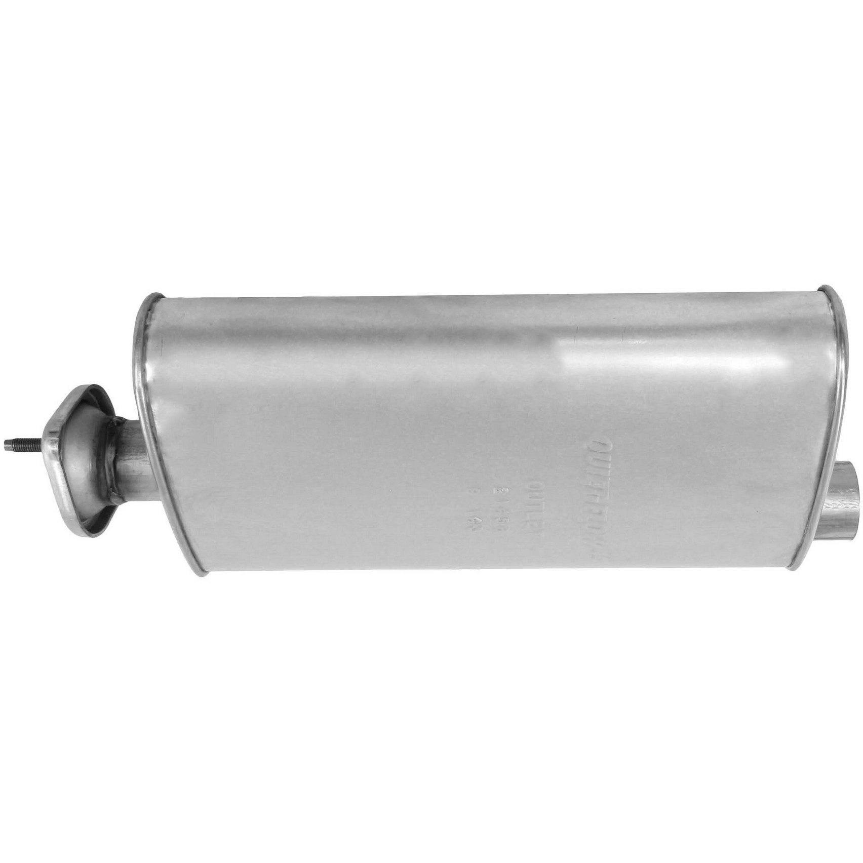 Quiet-Flow SS Direct Fit Exhaust Muffler 2.25" Outlet (ID)