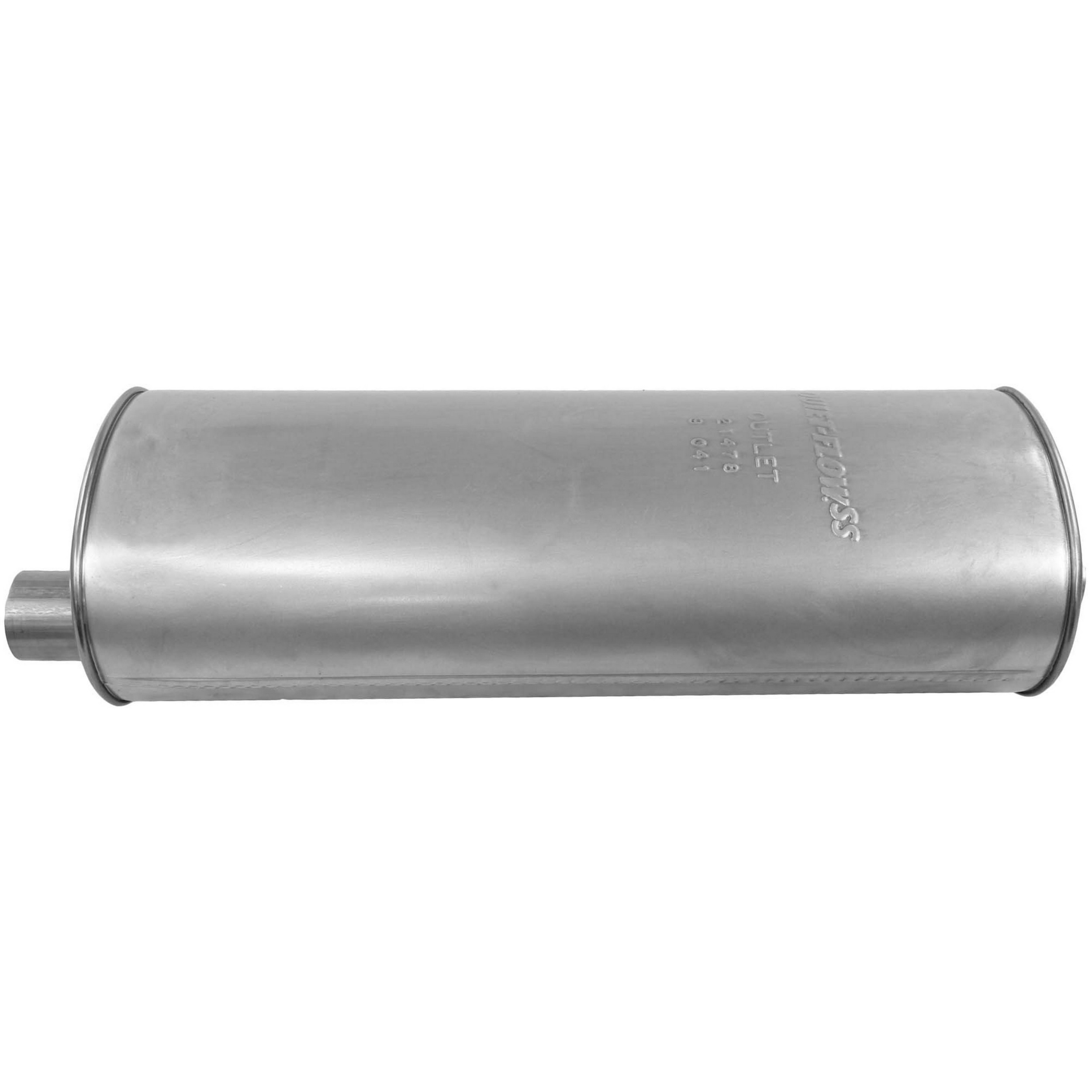 Quiet-Flow SS Direct Fit Exhaust Muffler 2.25" Inlet (ID) 2.25" Outlet (ID)