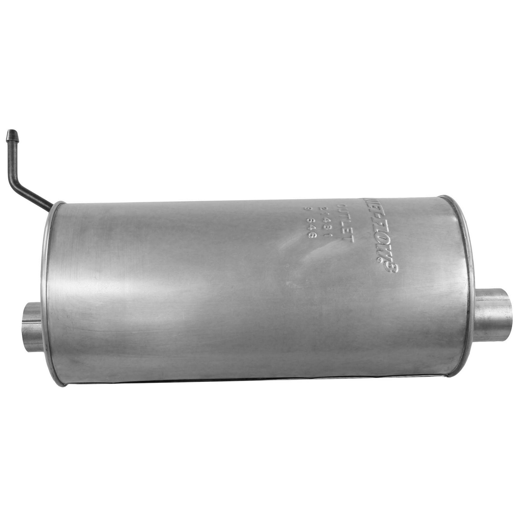 Quiet-Flow SS Direct Fit Exhaust Muffler 2.5" Inlet (ID) 2.5" Outlet (ID)