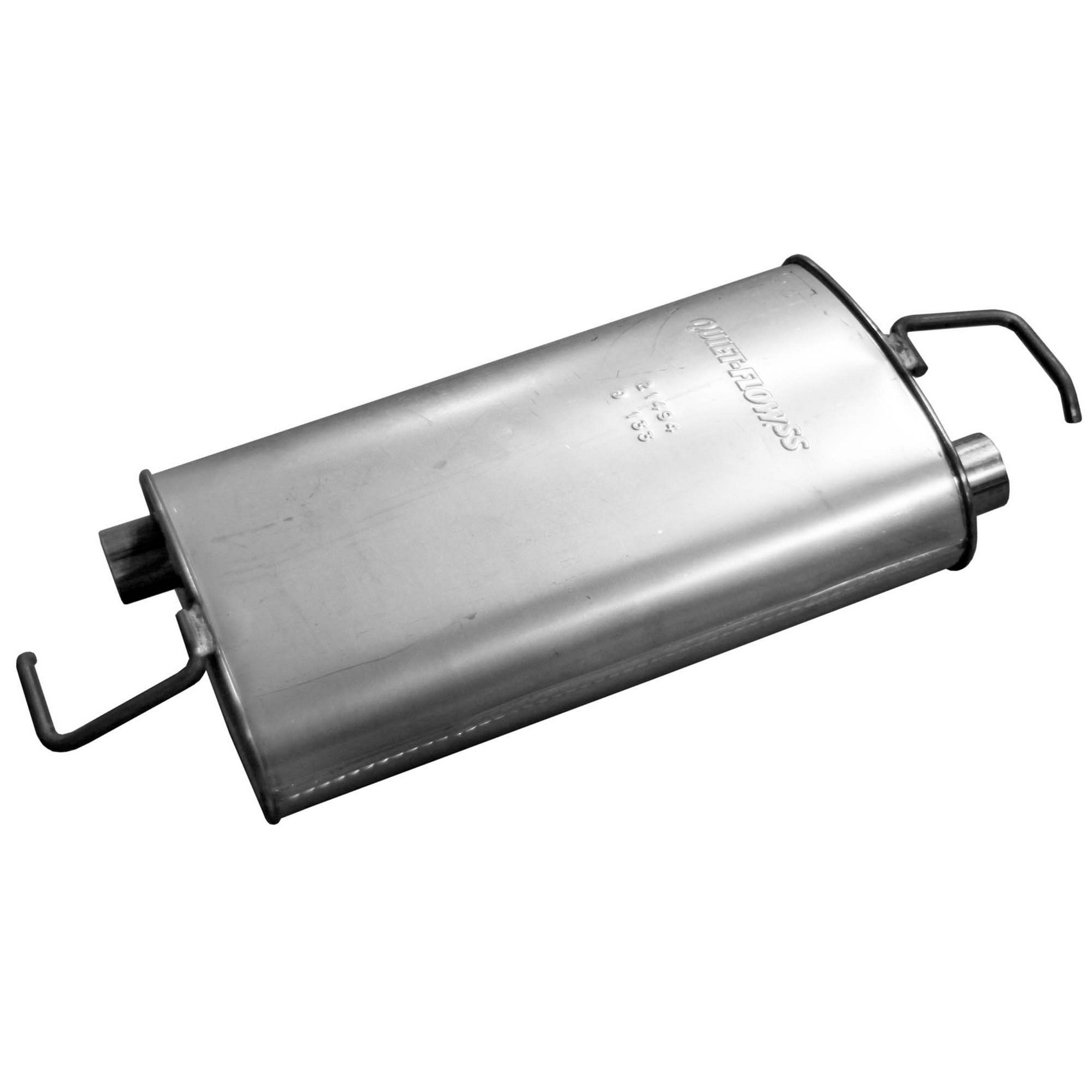 Quiet-Flow SS Direct Fit Exhaust Muffler 2" Inlet (ID) 2" Outlet (ID)