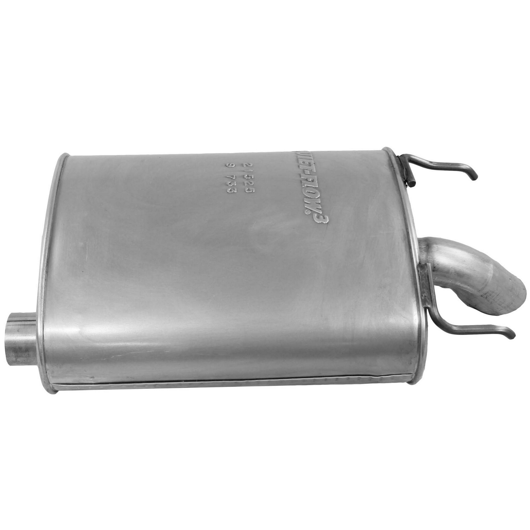 Quiet-Flow SS Direct Fit Exhaust Muffler 2" Inlet (ID) 2.25" Outlet (OD)