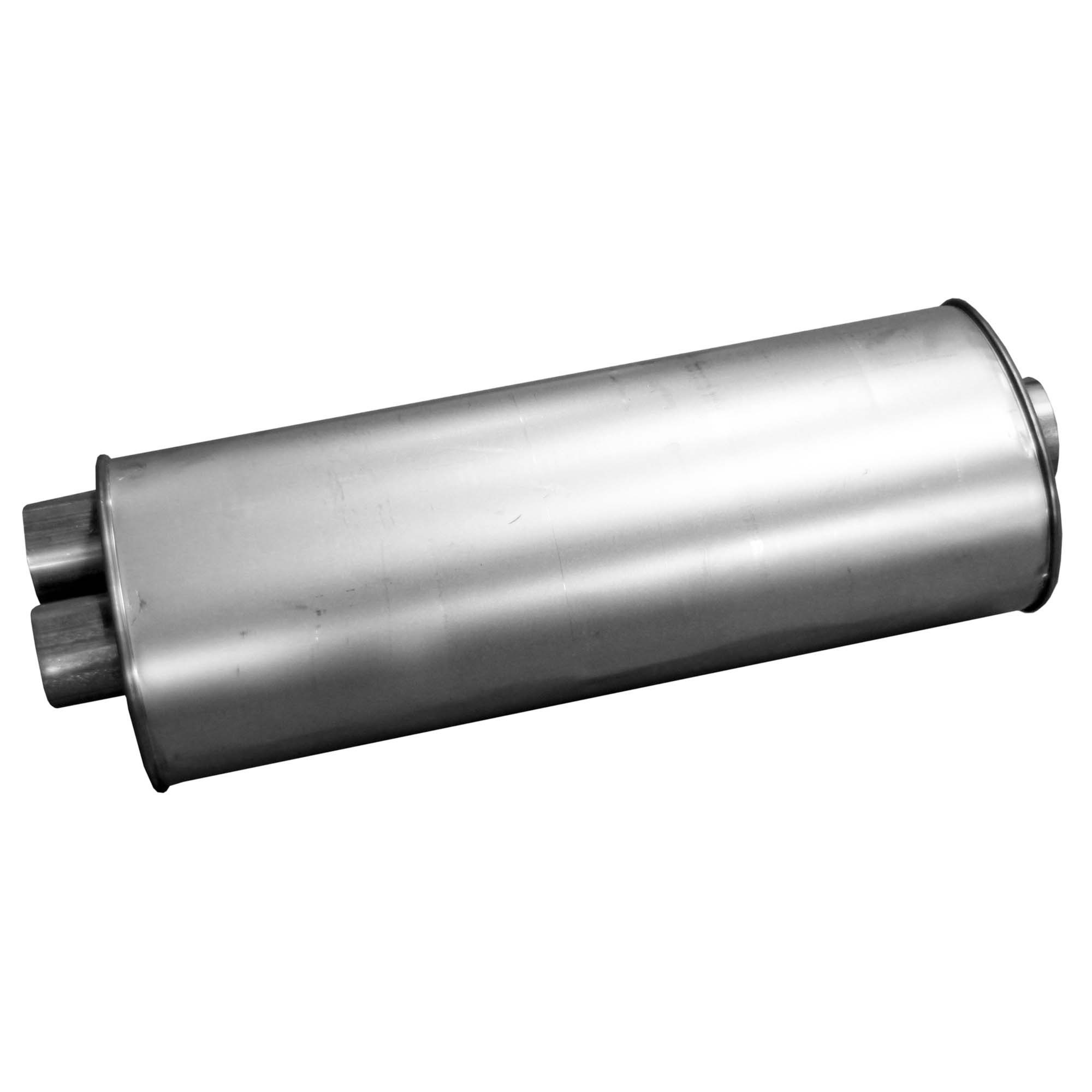 Quiet-Flow SS Direct Fit Exhaust Muffler 2.5" Inlet (ID) 3" Outlet (ID)
