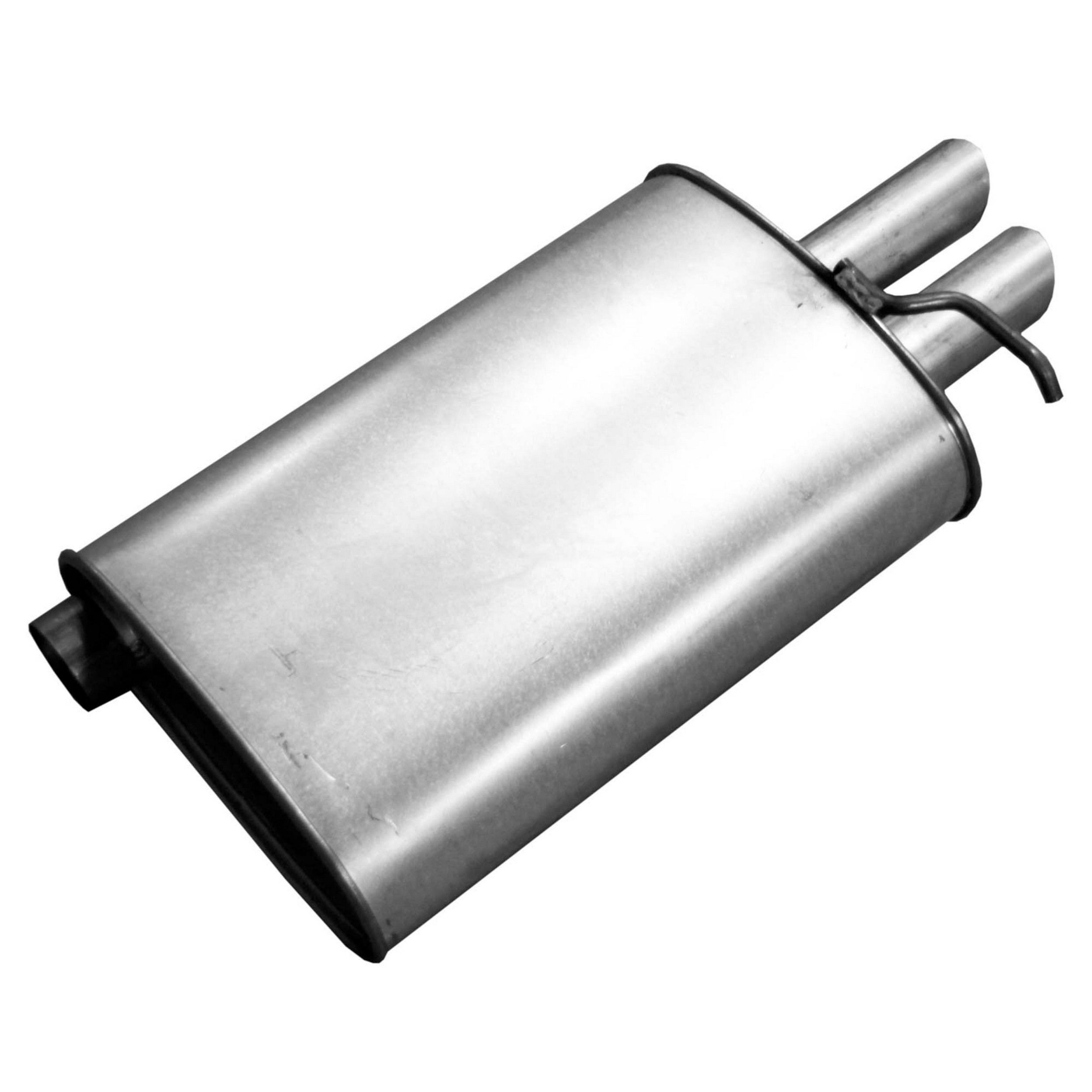Quiet-Flow SS Direct Fit Exhaust Muffler 2.25" Inlet (ID) 2.25" Outlet (OD)