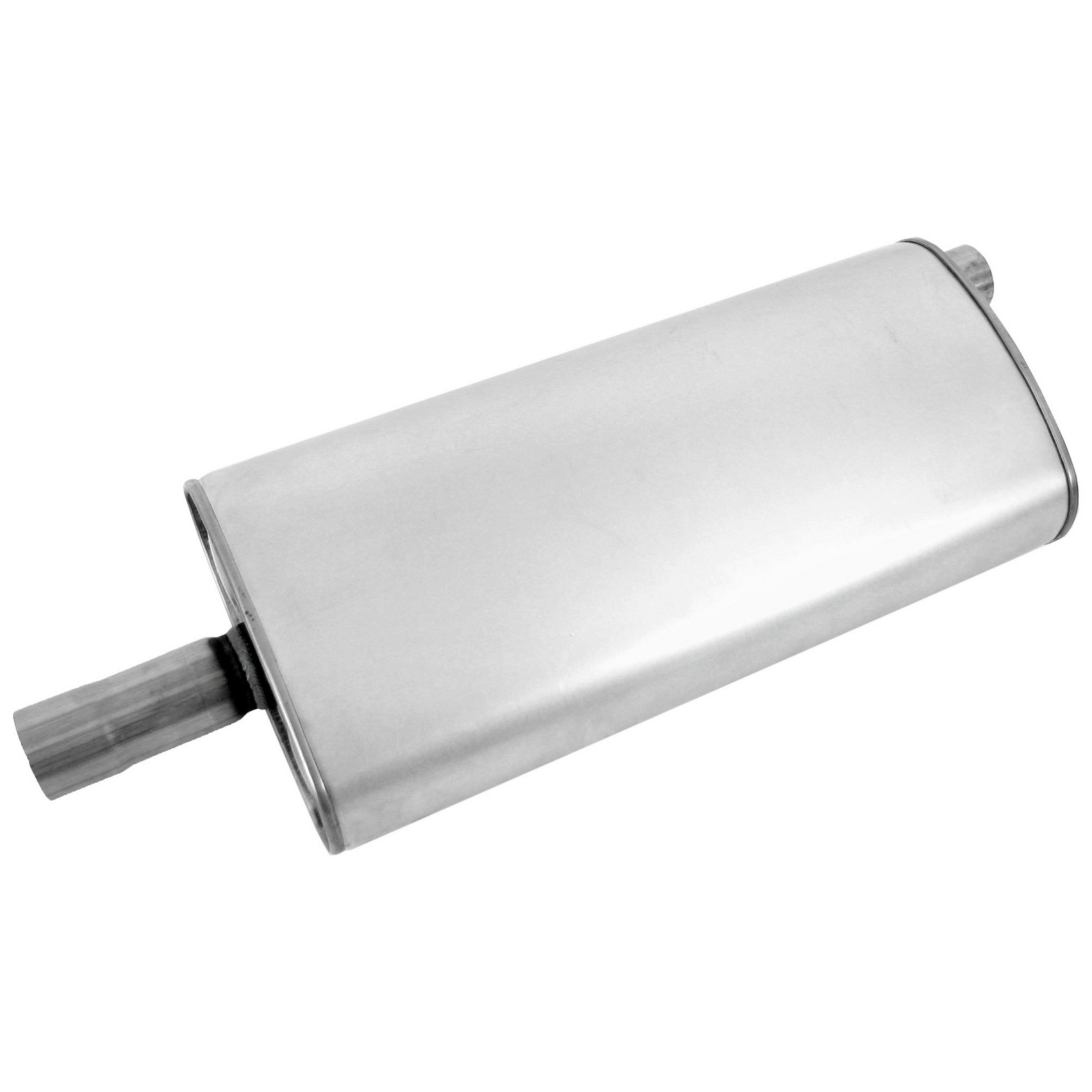 Quiet-Flow SS Direct Fit Exhaust Muffler 2.5" Inlet (ID) 2.25" Outlet (ID)