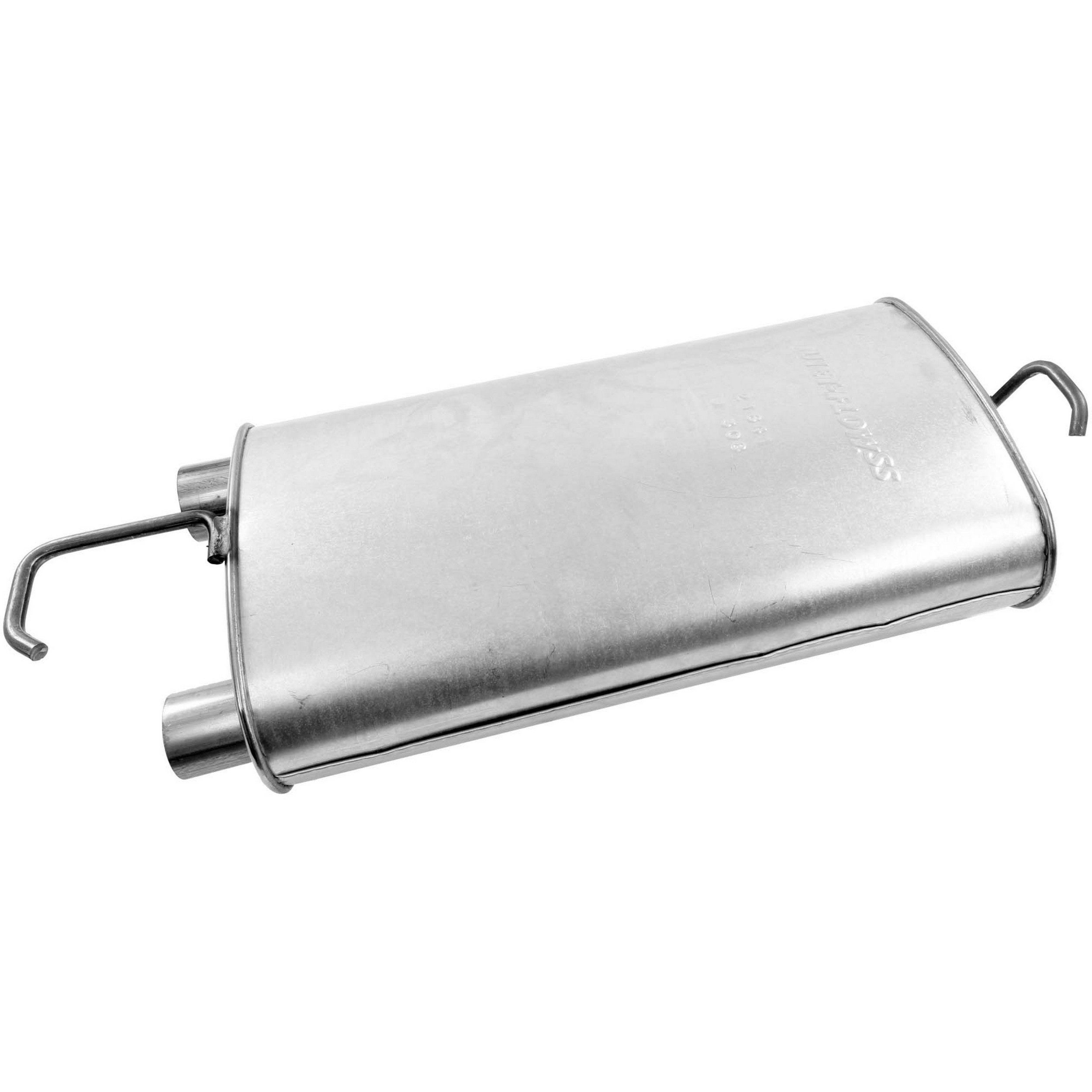 Quiet-Flow SS Direct Fit Exhaust Muffler 1" Inlt ID 2" Inlt OD 2.25" Outlt ID