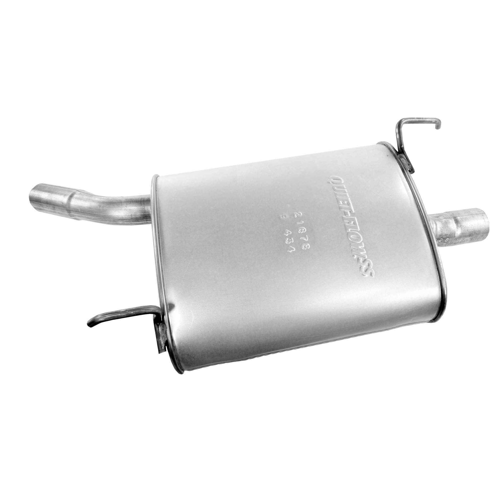 Quiet-Flow SS Direct Fit Exhaust Muffler 1.75" Inlet (ID) 2.25" Outlet (OD)