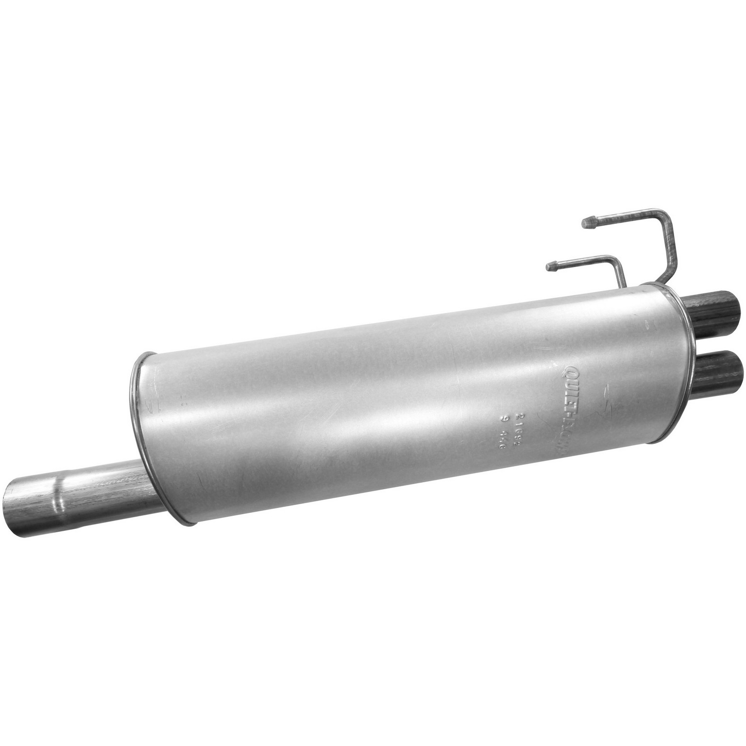 Quiet-Flow SS Direct Fit Exhaust Muffler 3" Inlet (ID) 2.25" Outlet (ID)