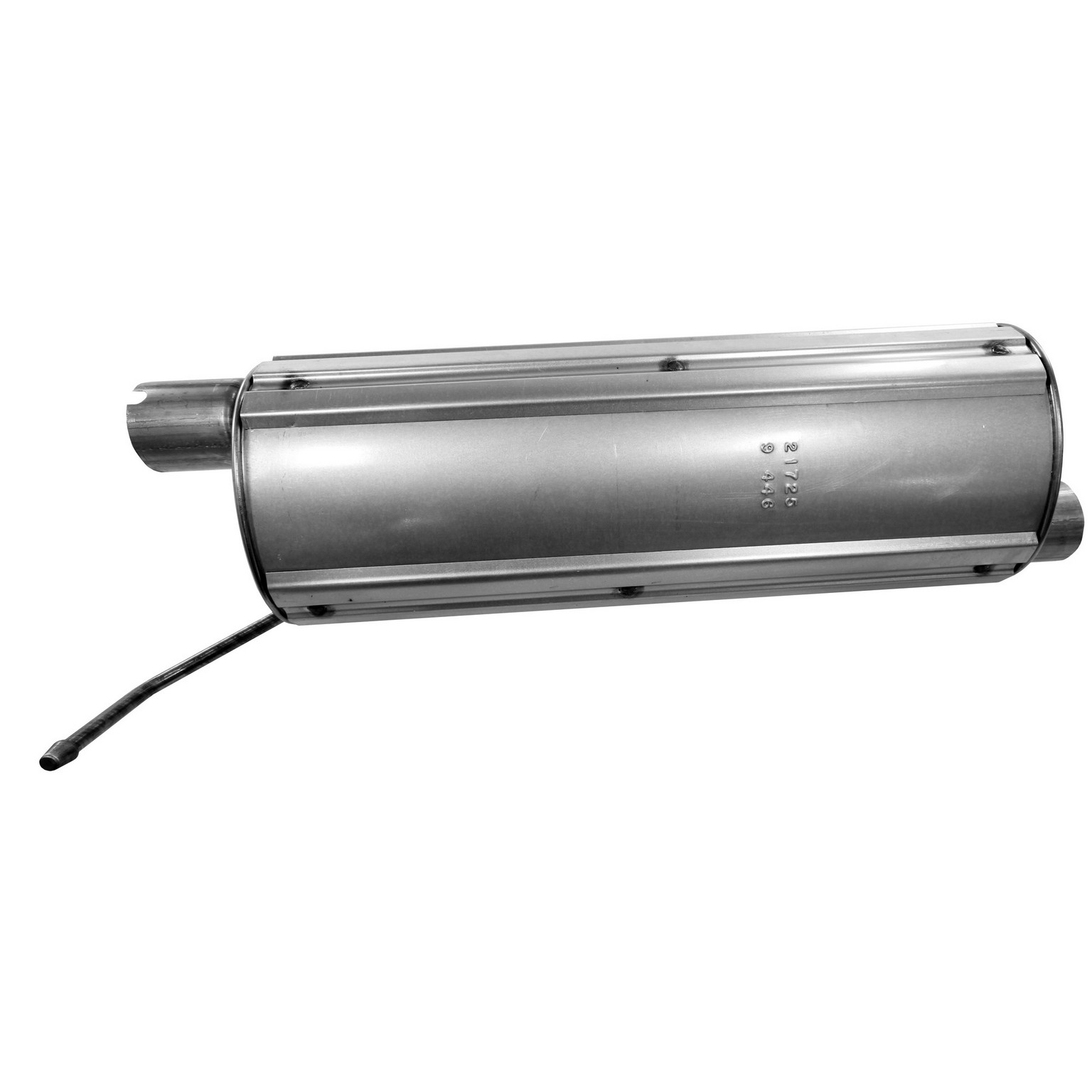 Quiet-Flow SS Direct Fit Exhaust Muffler 2.625" Inlet (ID) 3" Outlet (ID)