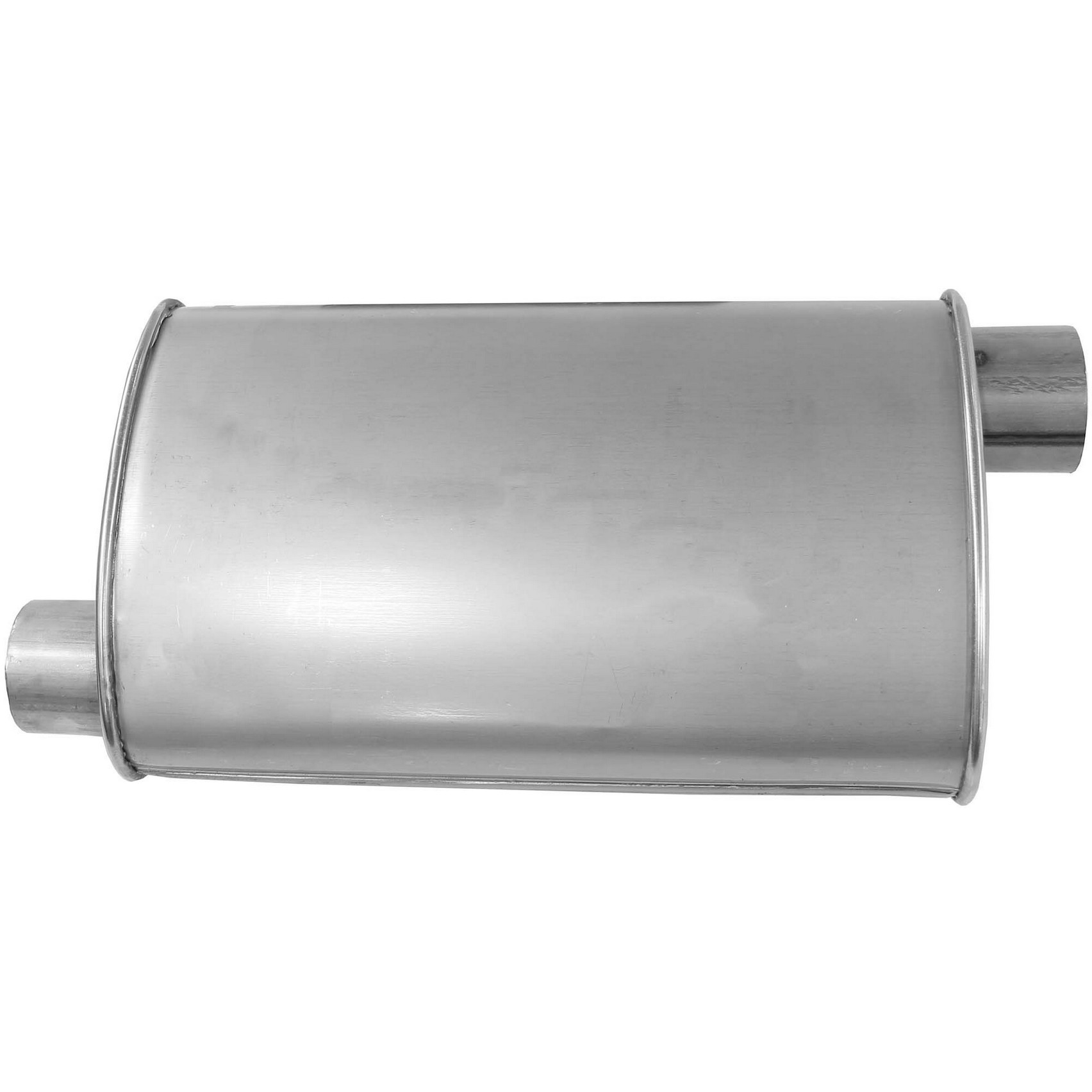 Quiet-Flow SS Direct Fit Exhaust Muffler 2.5" Inlet (OD) 2.5" Outlet (ID)