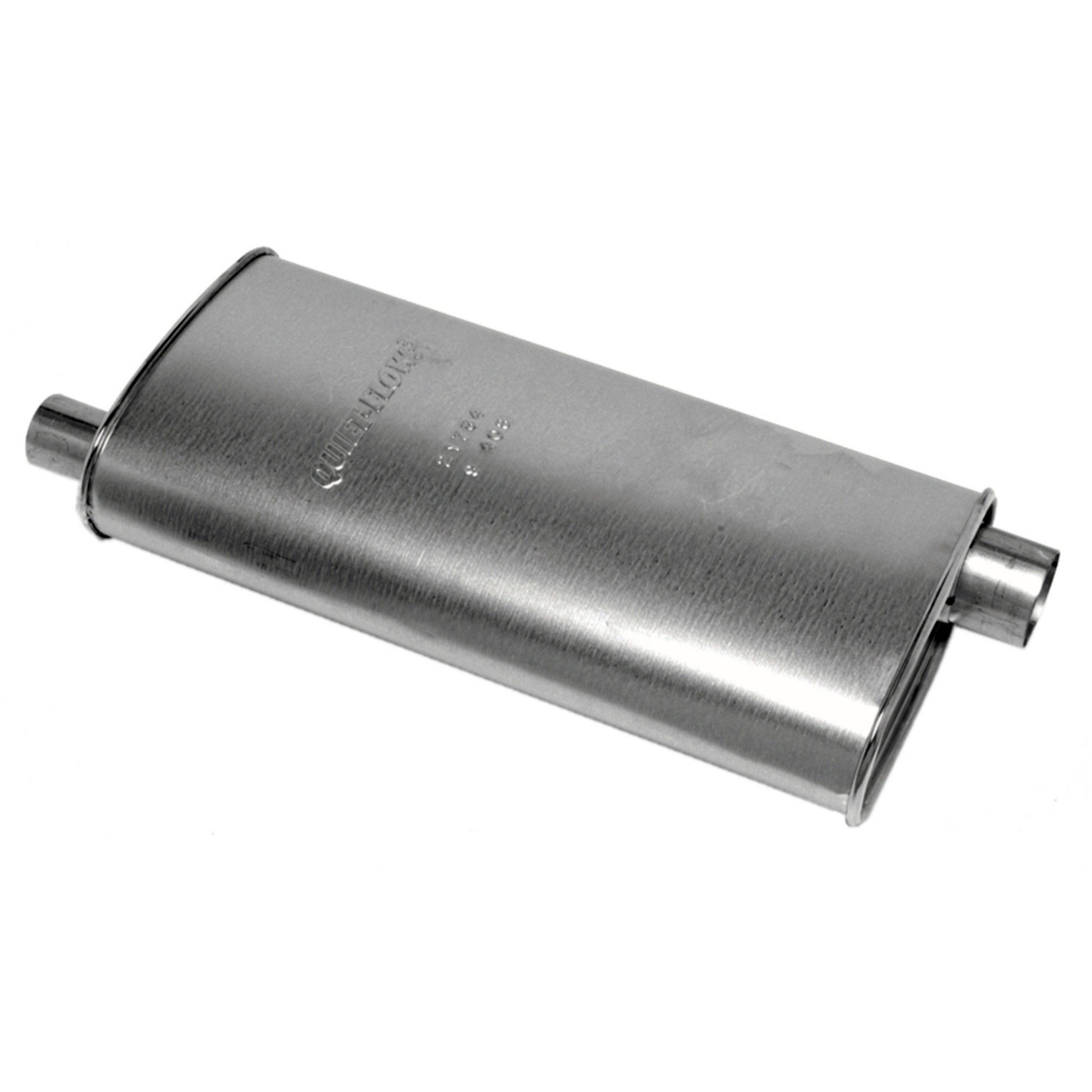 Quiet-Flow Direct Fit Exhaust Muffler 2.5" Inlet (ID) 2" Outlet (OD)