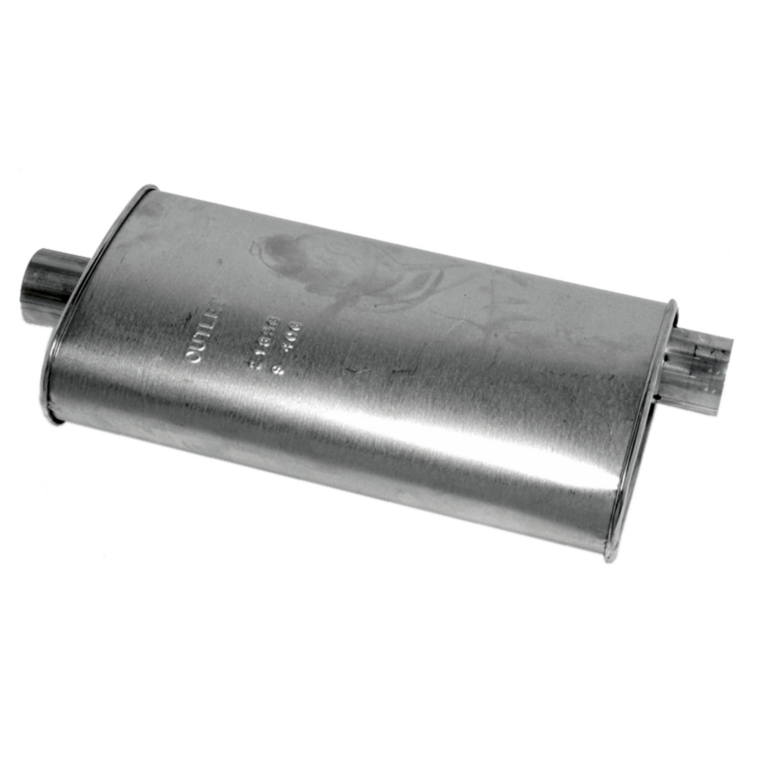 Quiet-Flow Direct Fit Exhaust Muffler 2.5" Inlet (ID) 2.5" Outlet (ID)