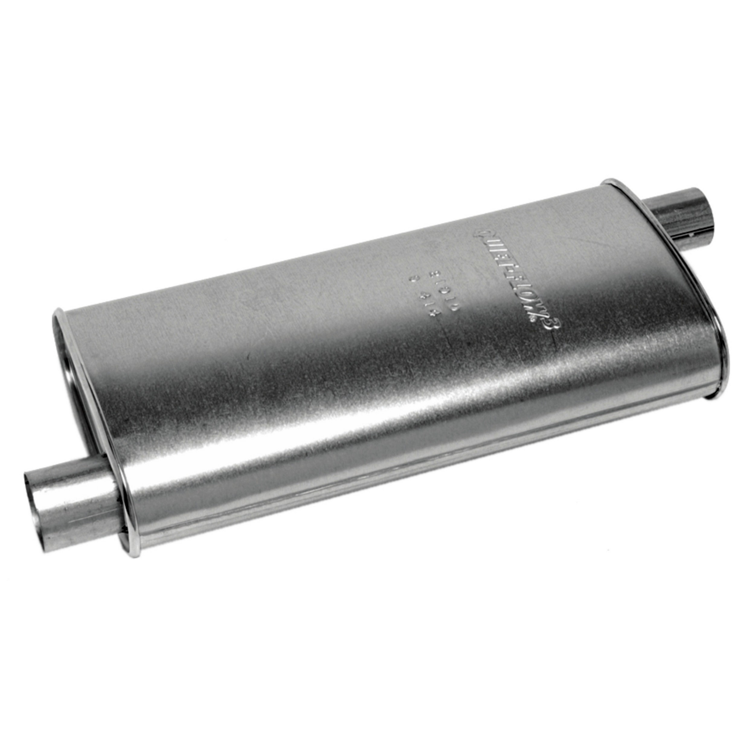 Quiet-Flow SS Direct Fit Exhaust Muffler 2.5" Inlet (ID) 2.25" Outlet (OD)