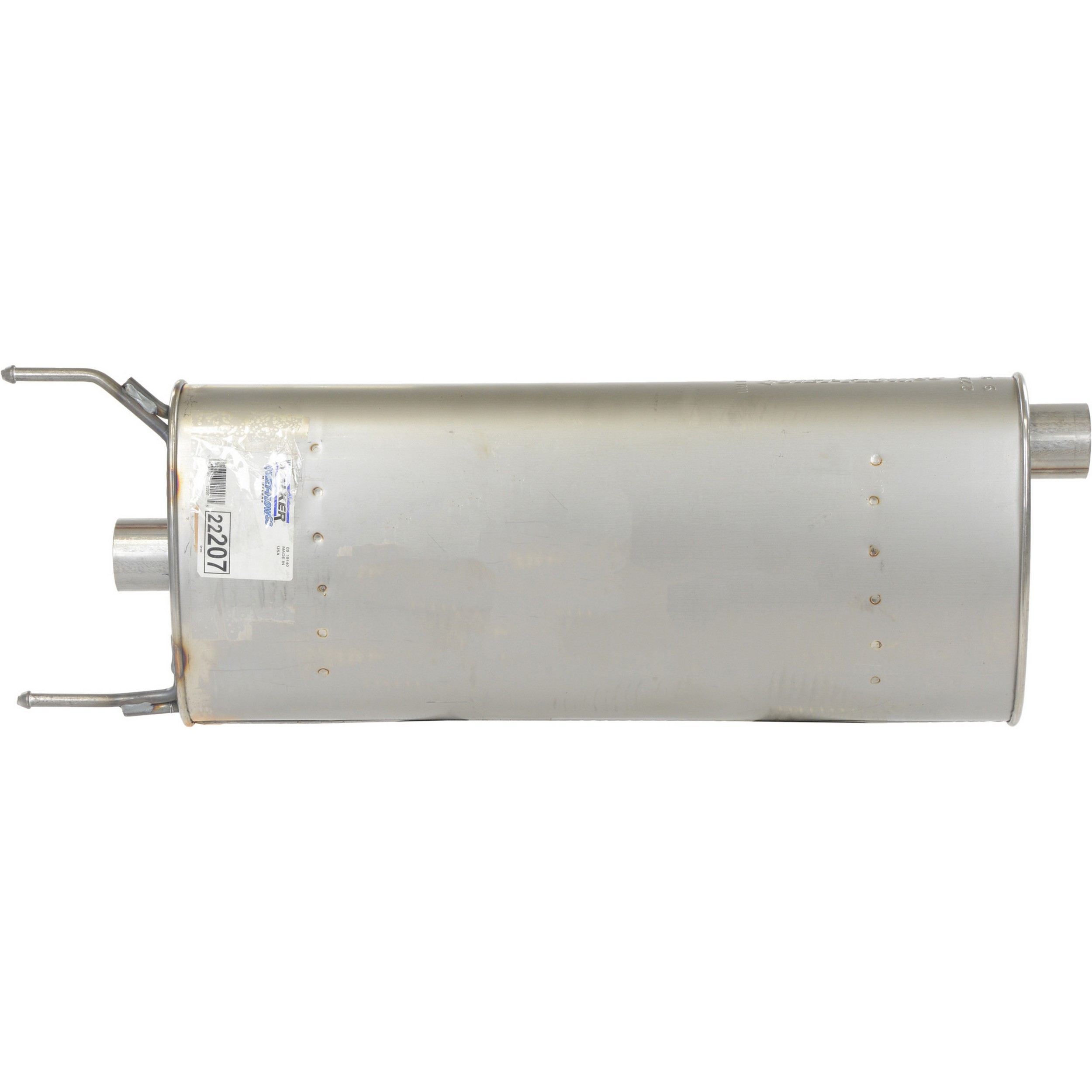Quiet-Flow SS Direct Fit Exhaust Muffler 2.25" Inlet (ID) 2.25" Outlet (ID)