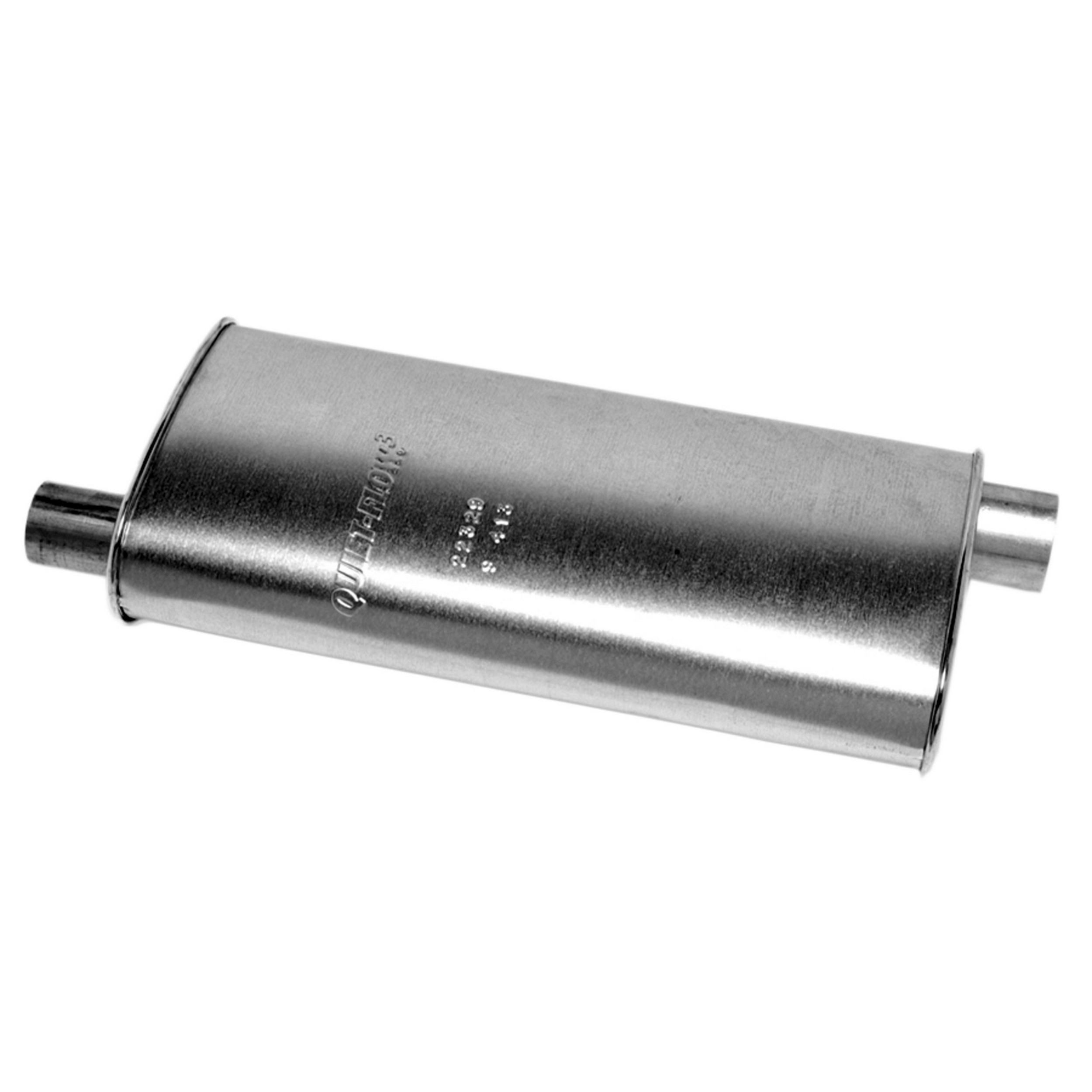 Quiet-Flow SS Direct Fit Exhaust Muffler 2.5" Inlet (ID) 2.25" Outlet (OD)