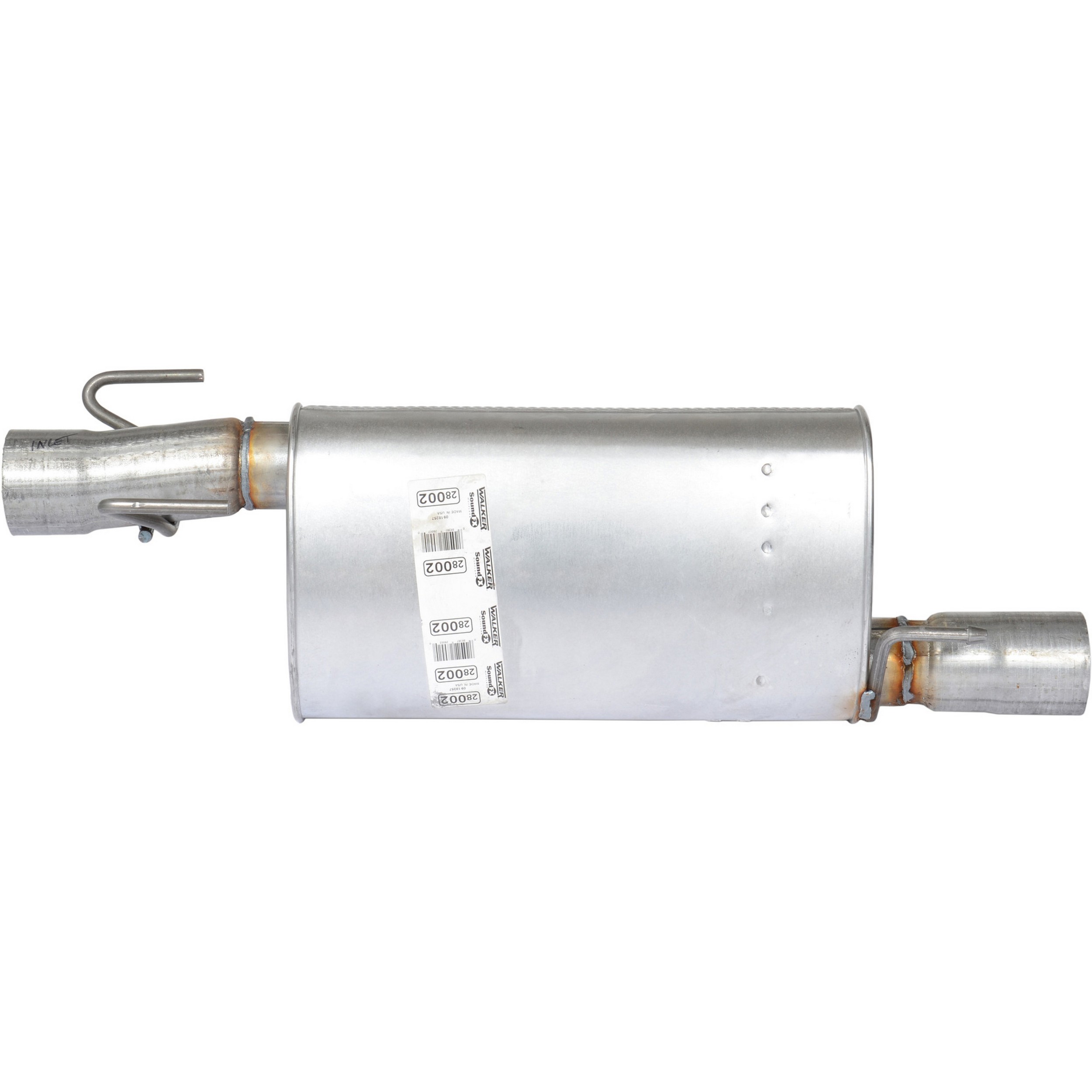 SoundFX Direct Fit Exhaust Muffler 3.5" Inlet (ID) 3.5" Outlet (ID)