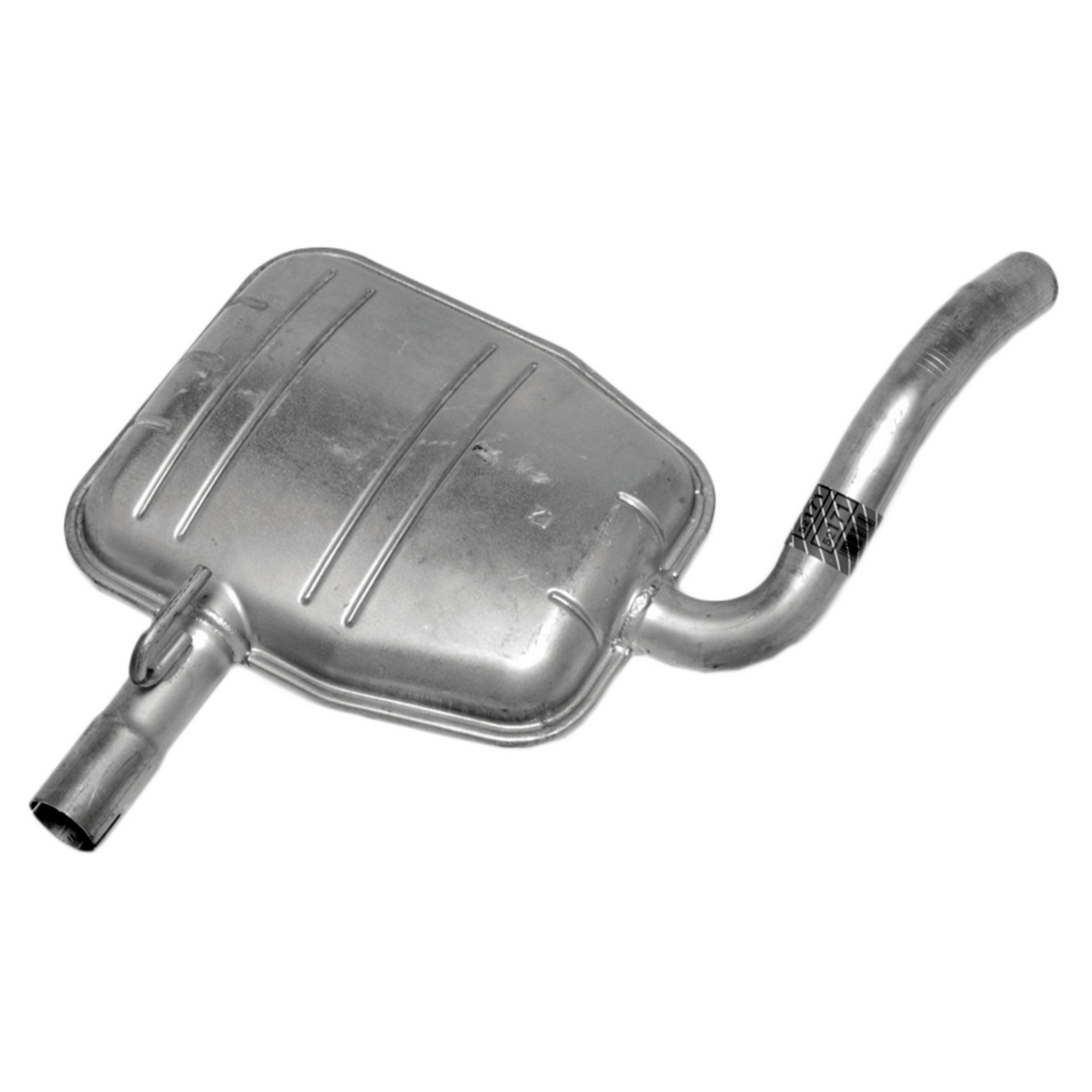 Quiet-Flow Direct Fit Exhaust Muffler Assembly 2" Inlet (OD) 2" Outlet (OD)