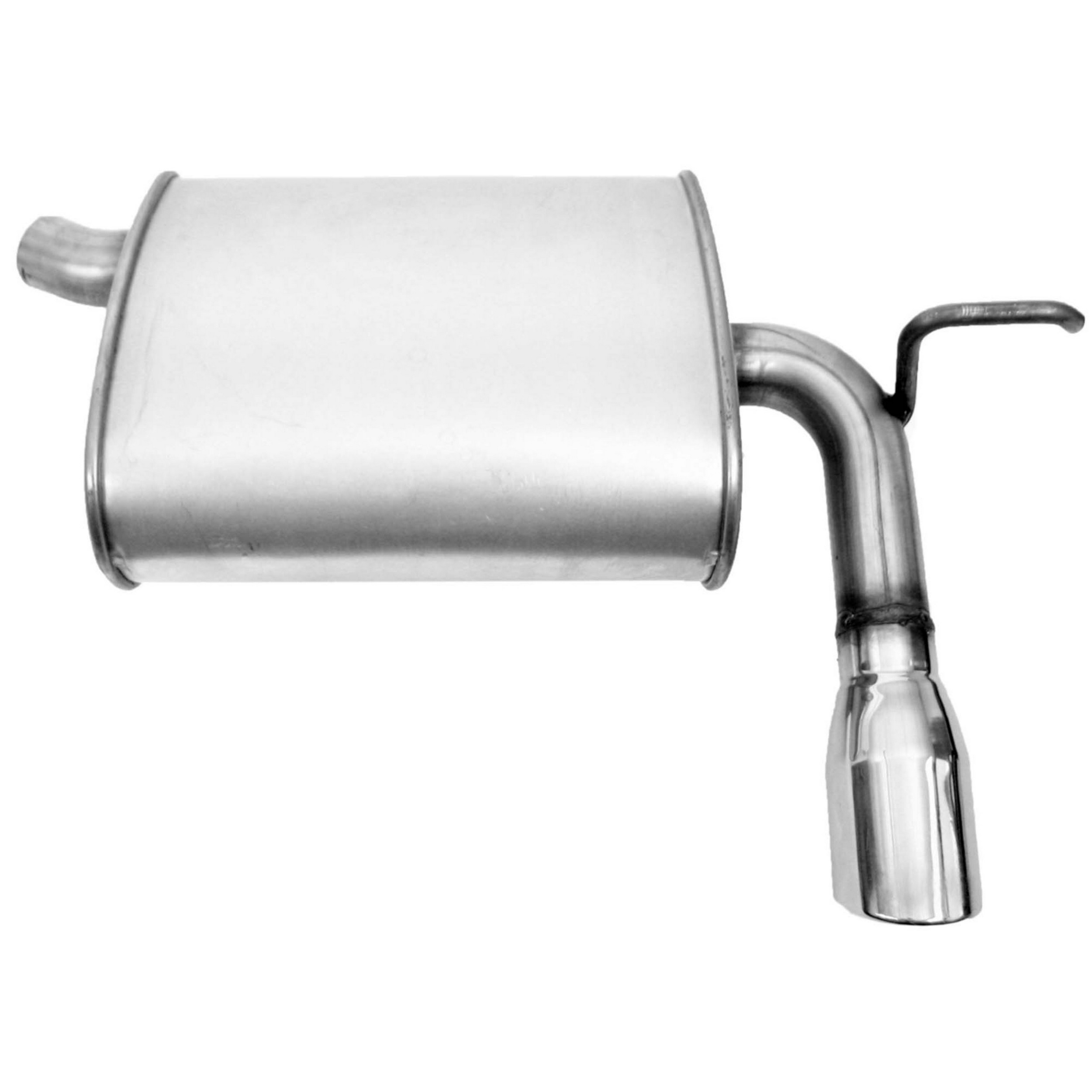 Quiet-Flow SS Direct Fit Exhaust Muffler Assembly 2" Inlet (OD) 3" Outlet (OD)
