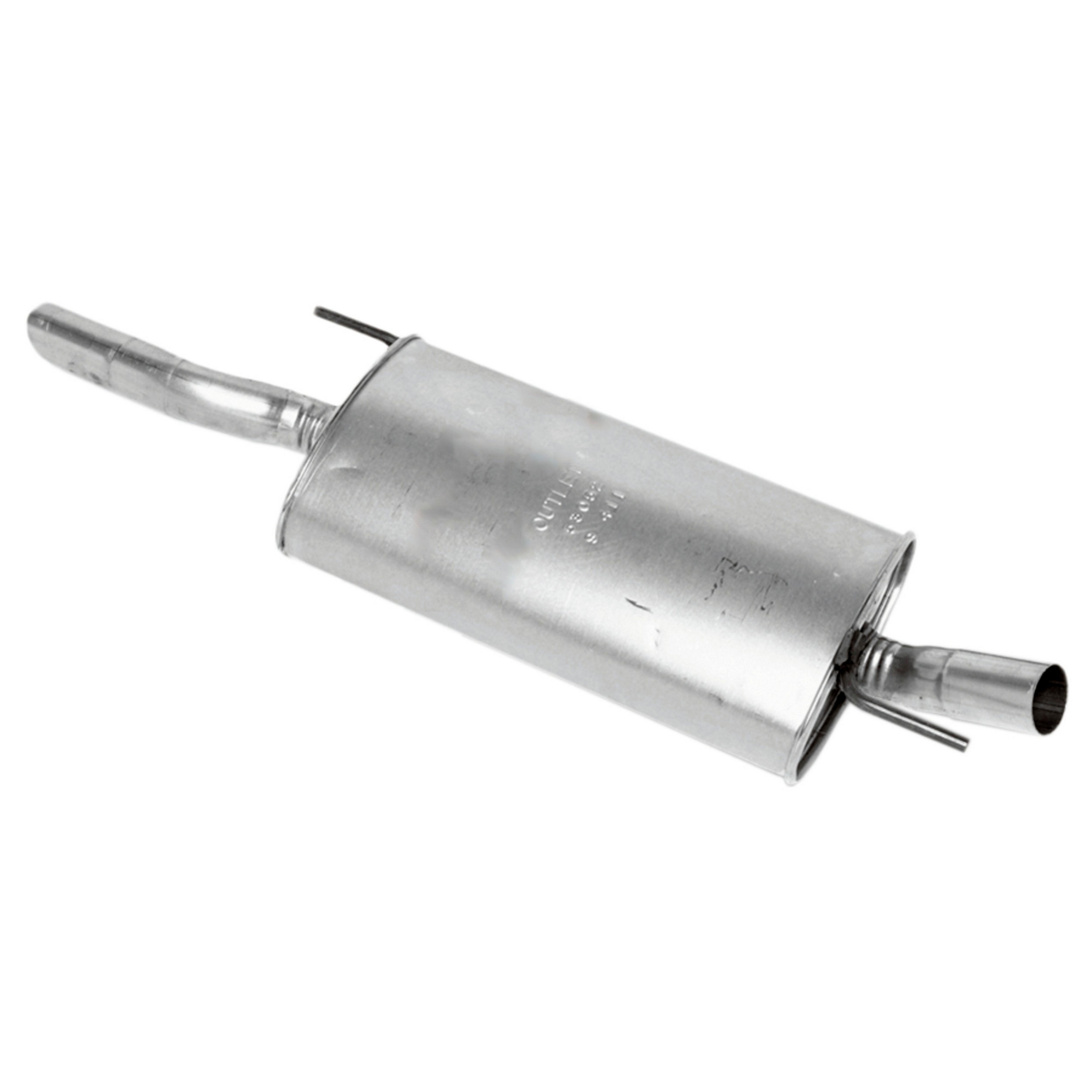 Quiet-Flow SS Direct Fit Exhaust Muffler Assembly 2" Inlet (ID) 2" Outlet (OD)