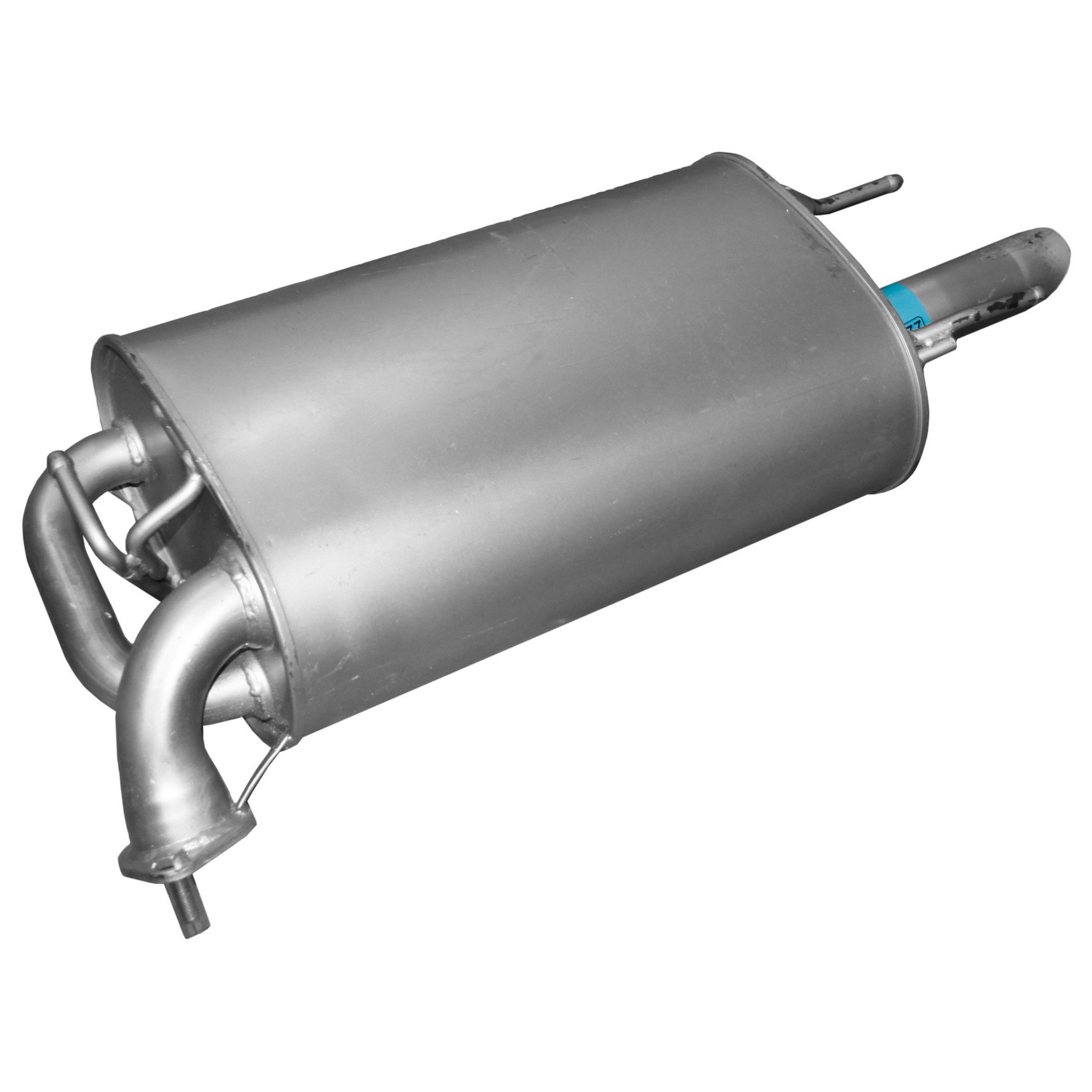 Quiet-Flow Direct Fit Exhaust Muffler Assembly 2" Inlet (OD) 2.5" Outlet (OD)
