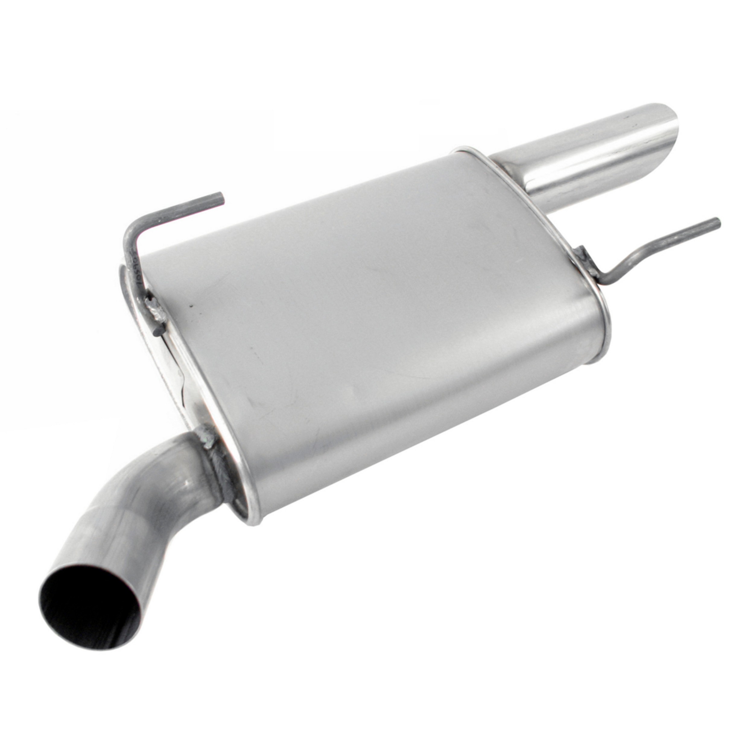 Quiet-Flow SS Direct Fit Exhaust Muffler Assembly 2.5" Inlet (ID) 3" Outlet (OD)