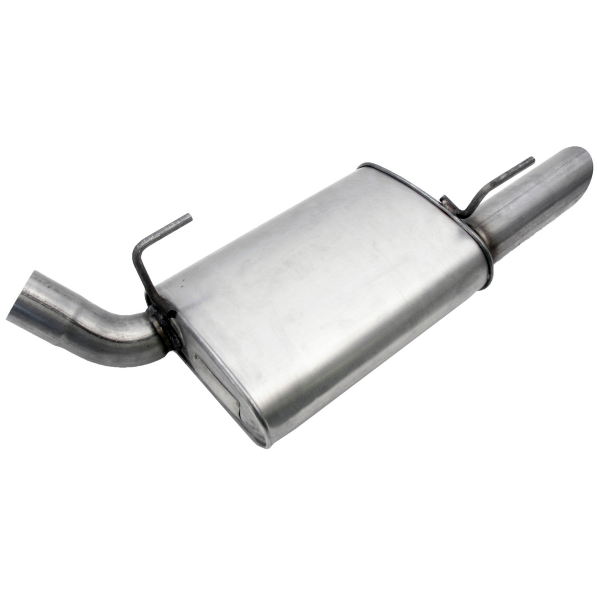Quiet-Flow SS Direct Fit Exhaust Muffler Assembly 2.5" Inlet (ID) 3" Outlet (OD)